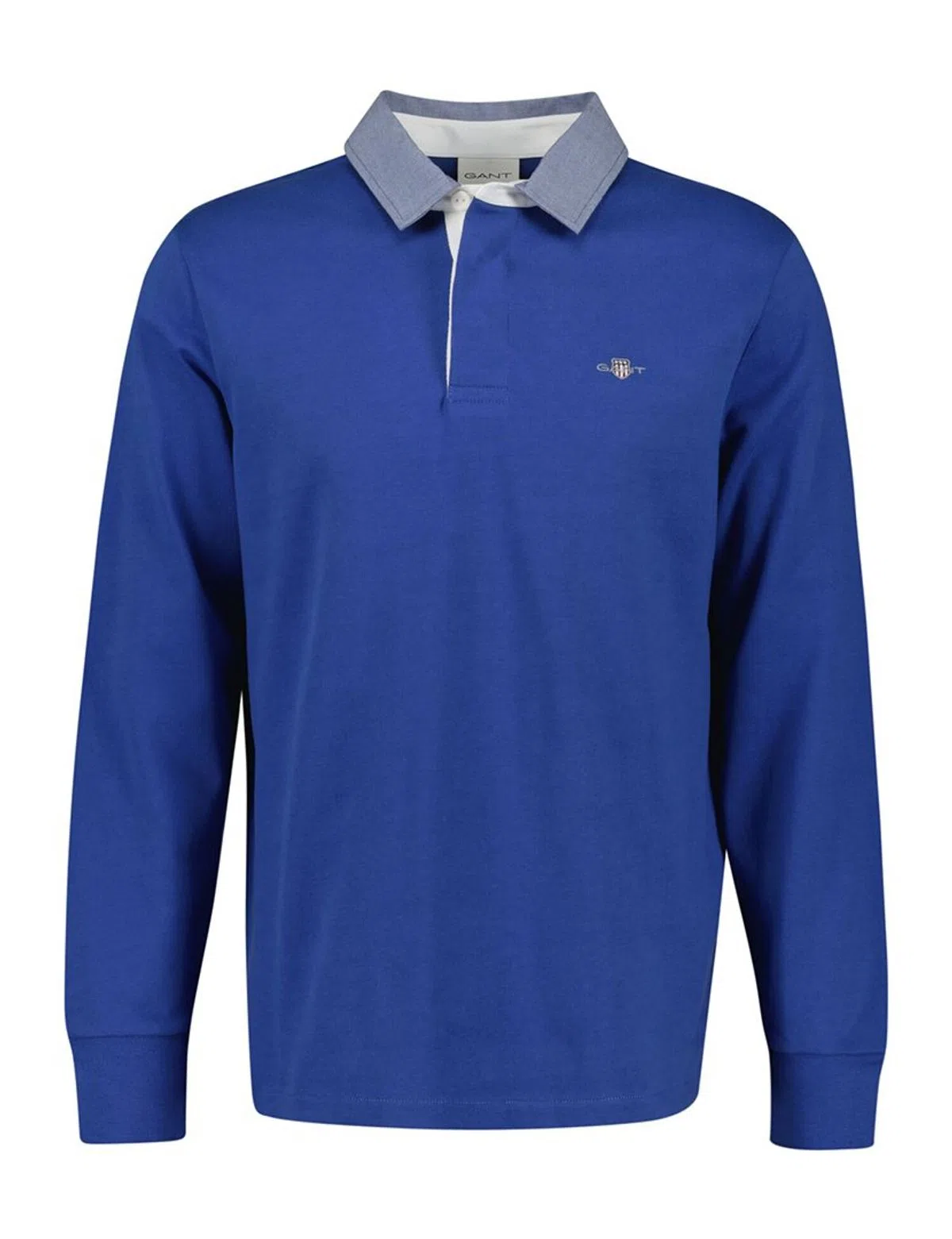 Long Sleeve Polo Blue