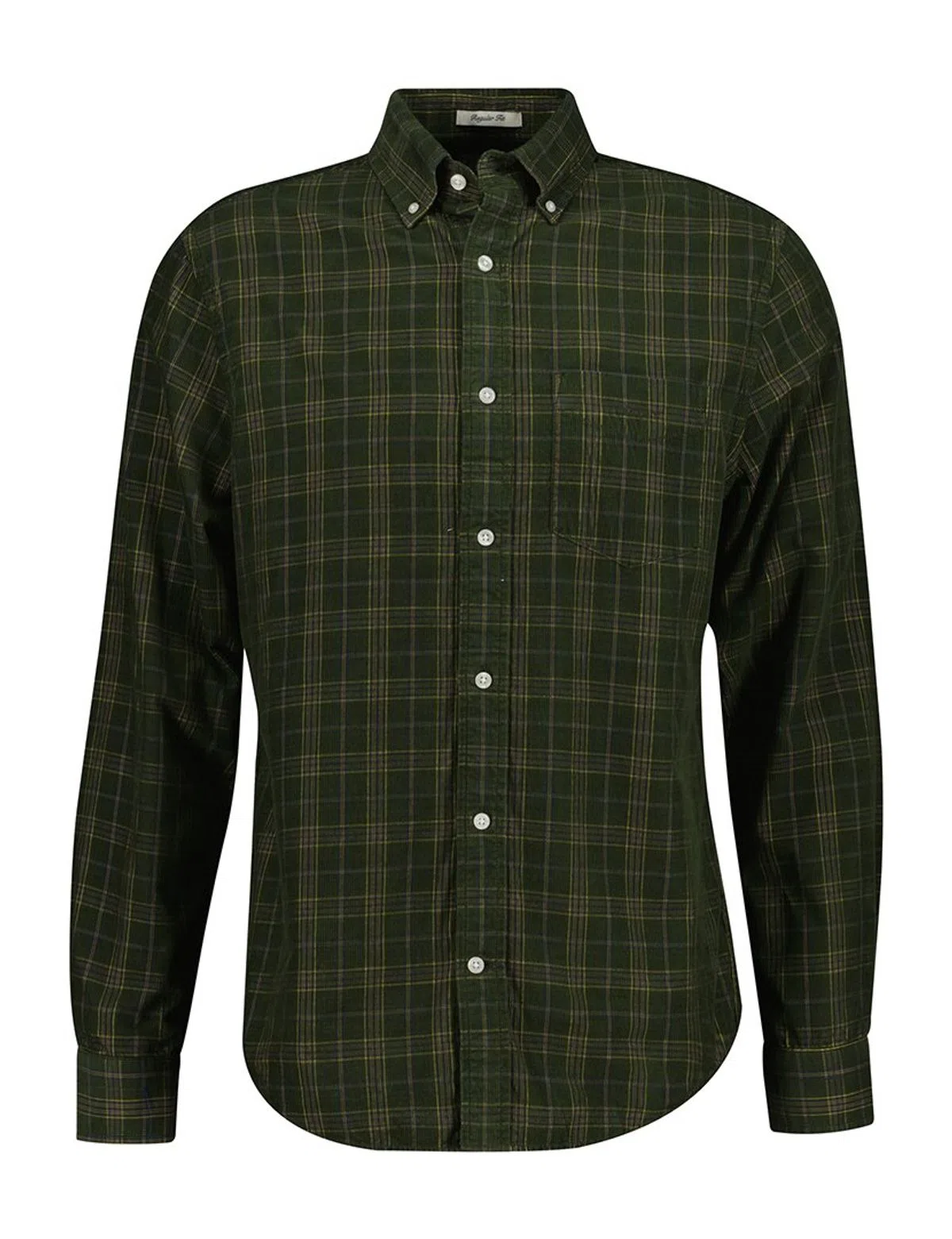 Corduroy Check Green Shirt