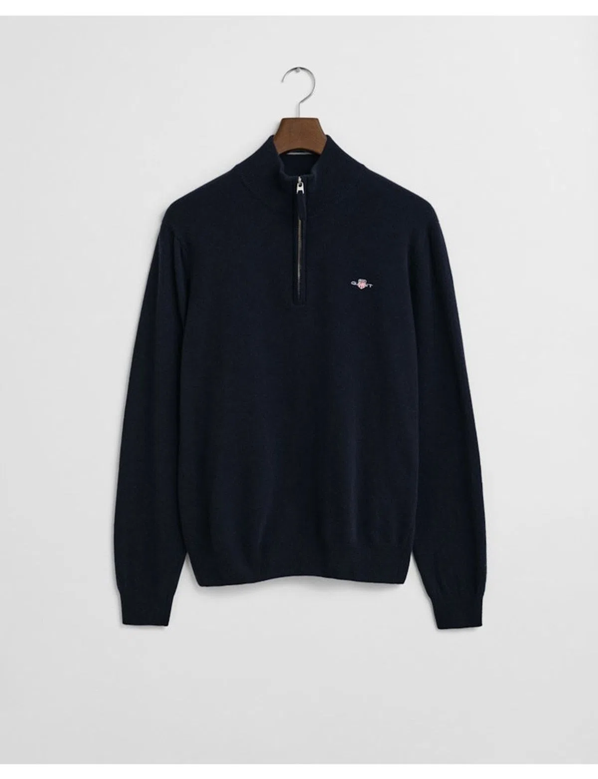 Fine Wool Half-Zip Sweater Blue