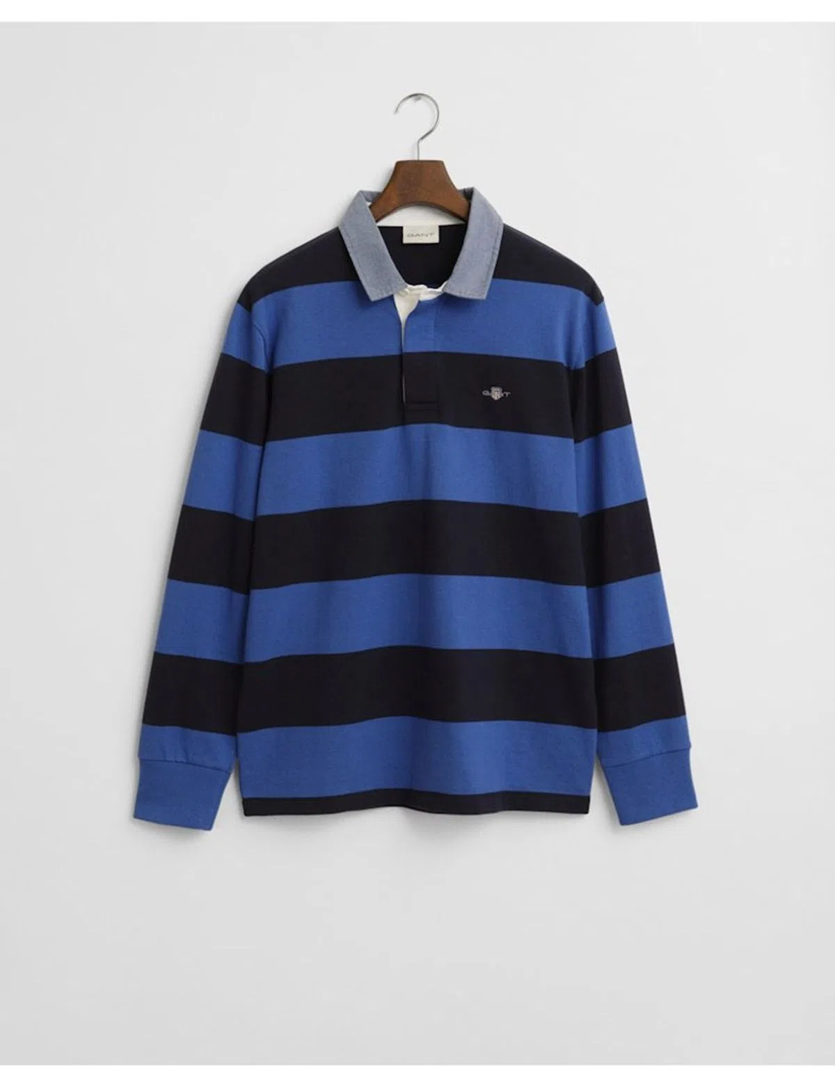 Long Sleeve Polo Blue