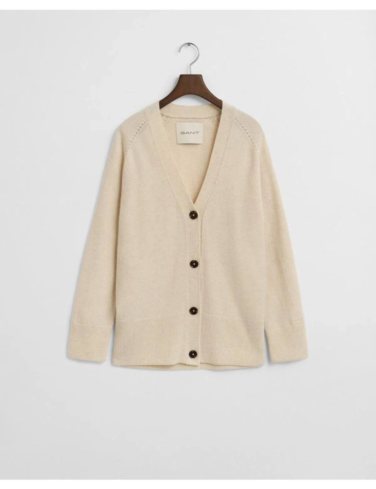 Beige Knit Cardigan