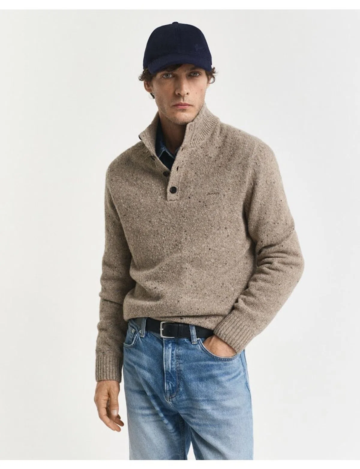 Pullover de malha Bege
