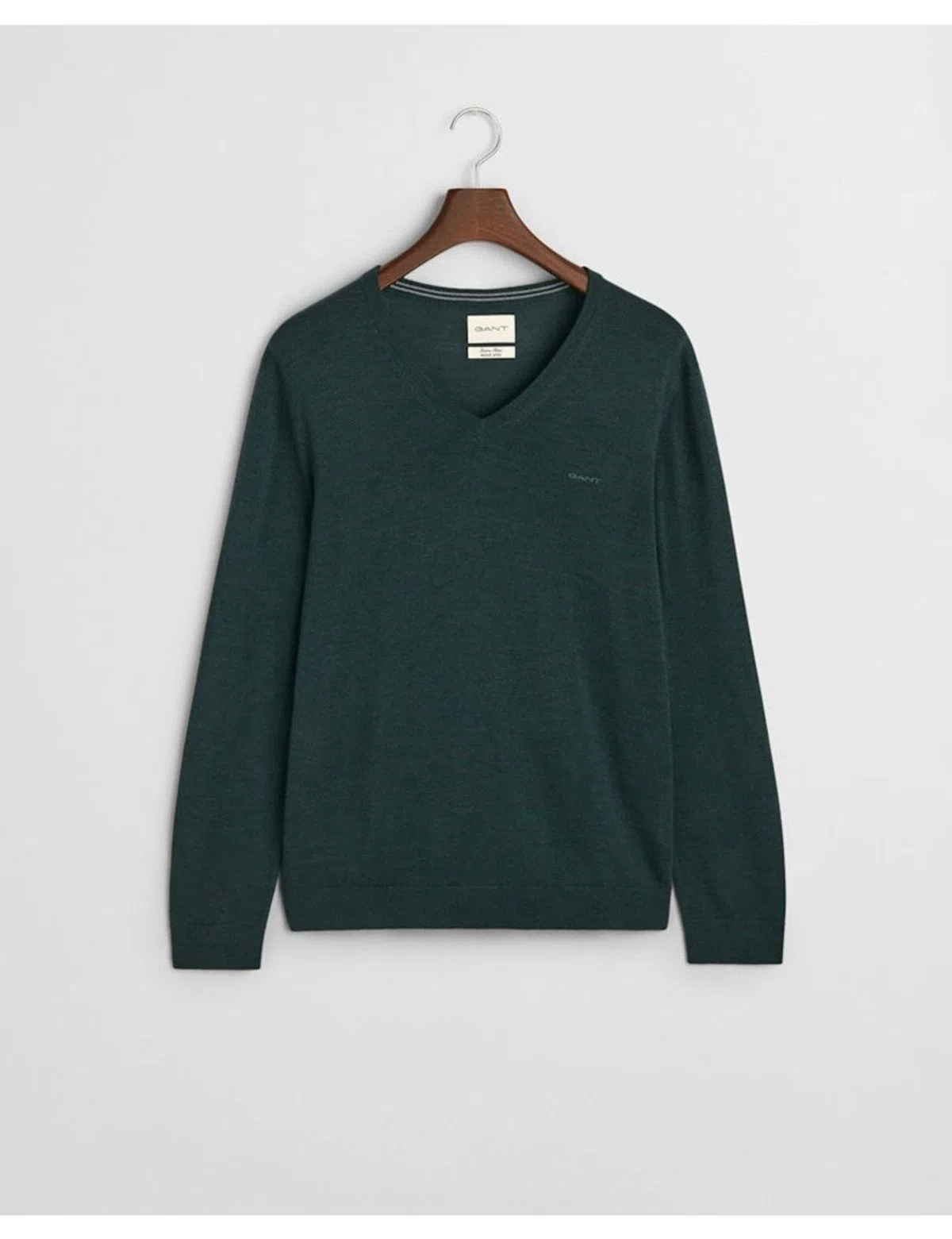 Camisola gola em V Verde
