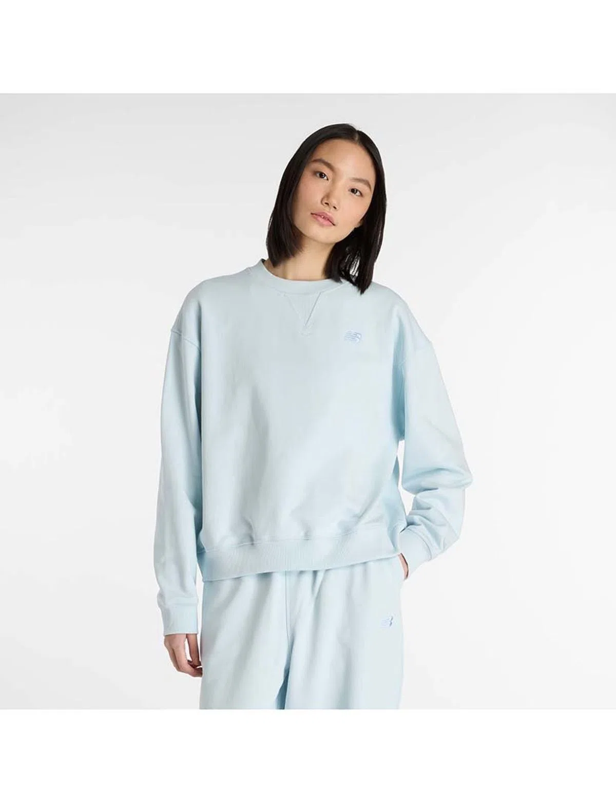Sweatshirt Athletics French Terry Crew Azul