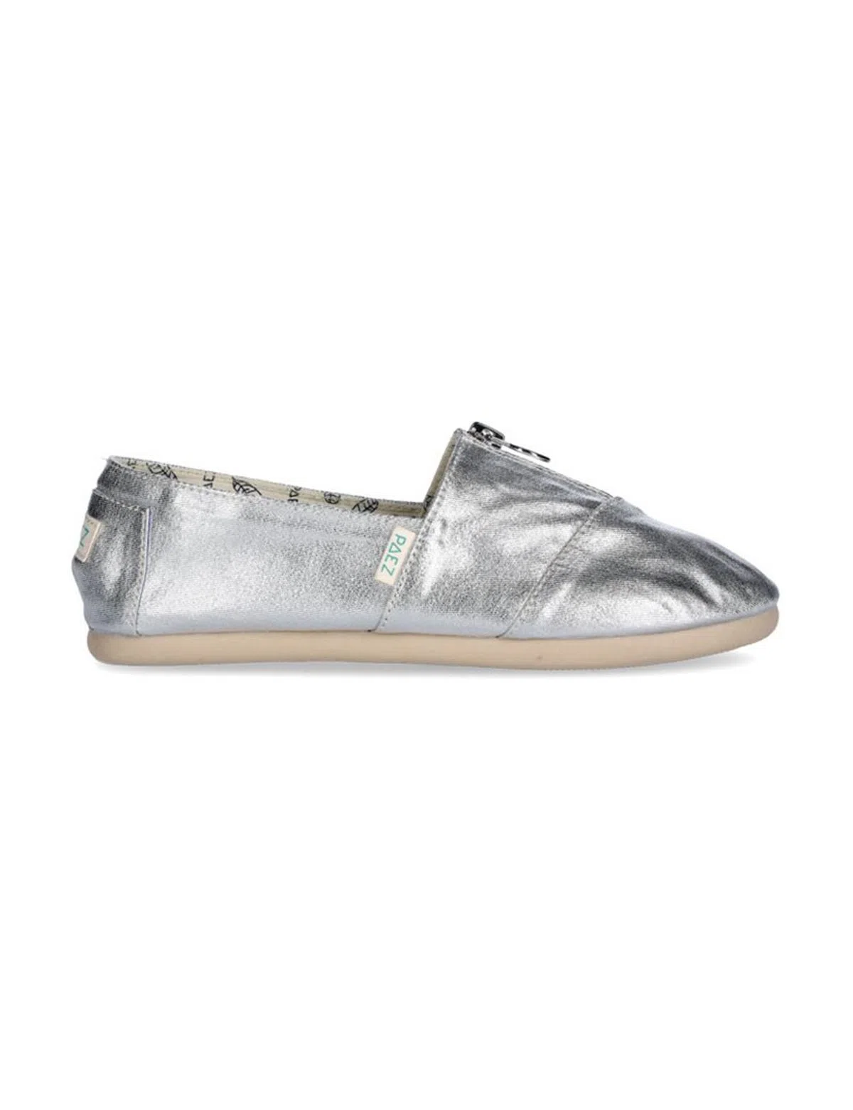 Alpercatas Metallic Canvas Silver