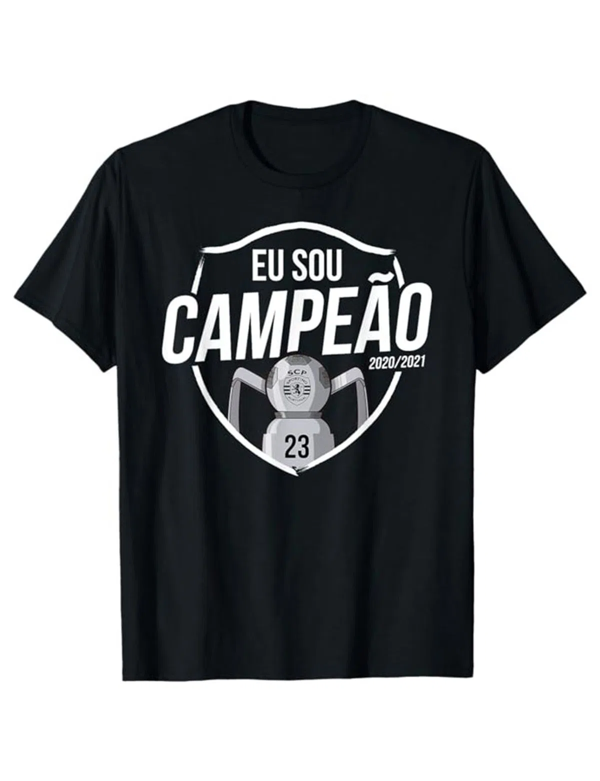T-Shirt "Eu sou Campeão" SCP 2020/21 Preto