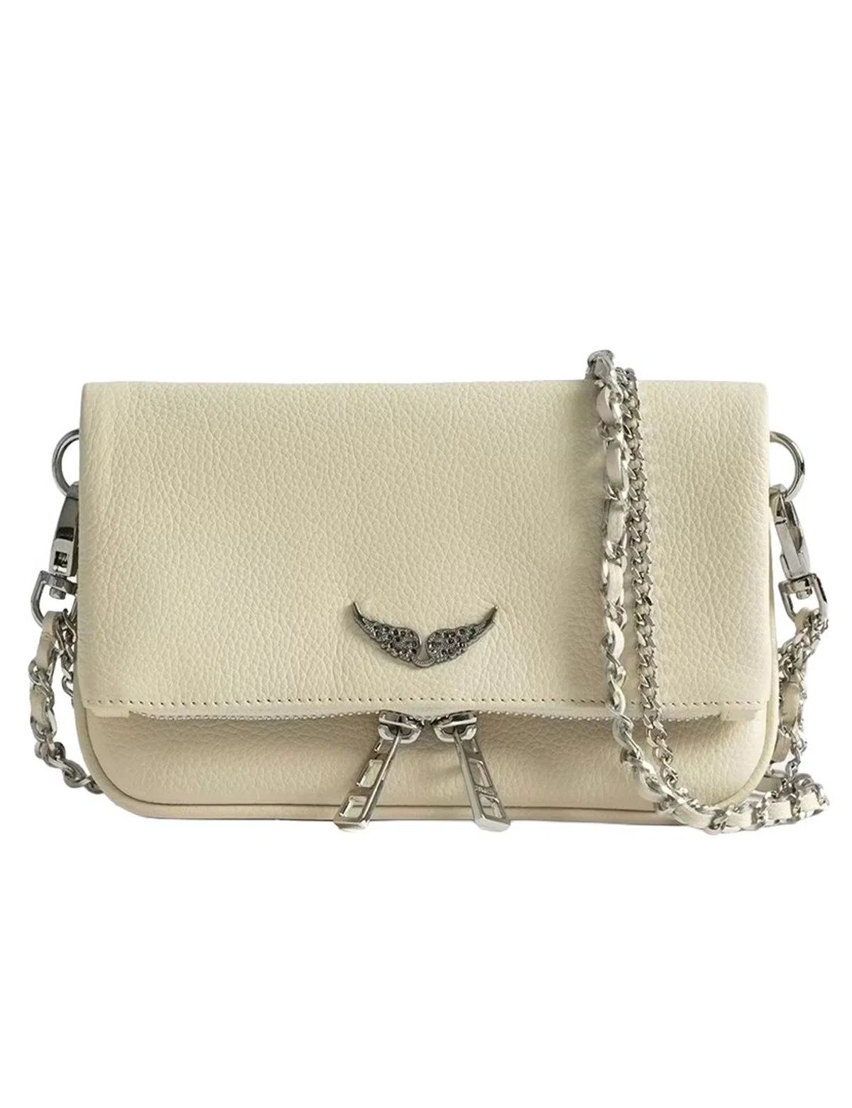 Rock Nano Grained Leather White