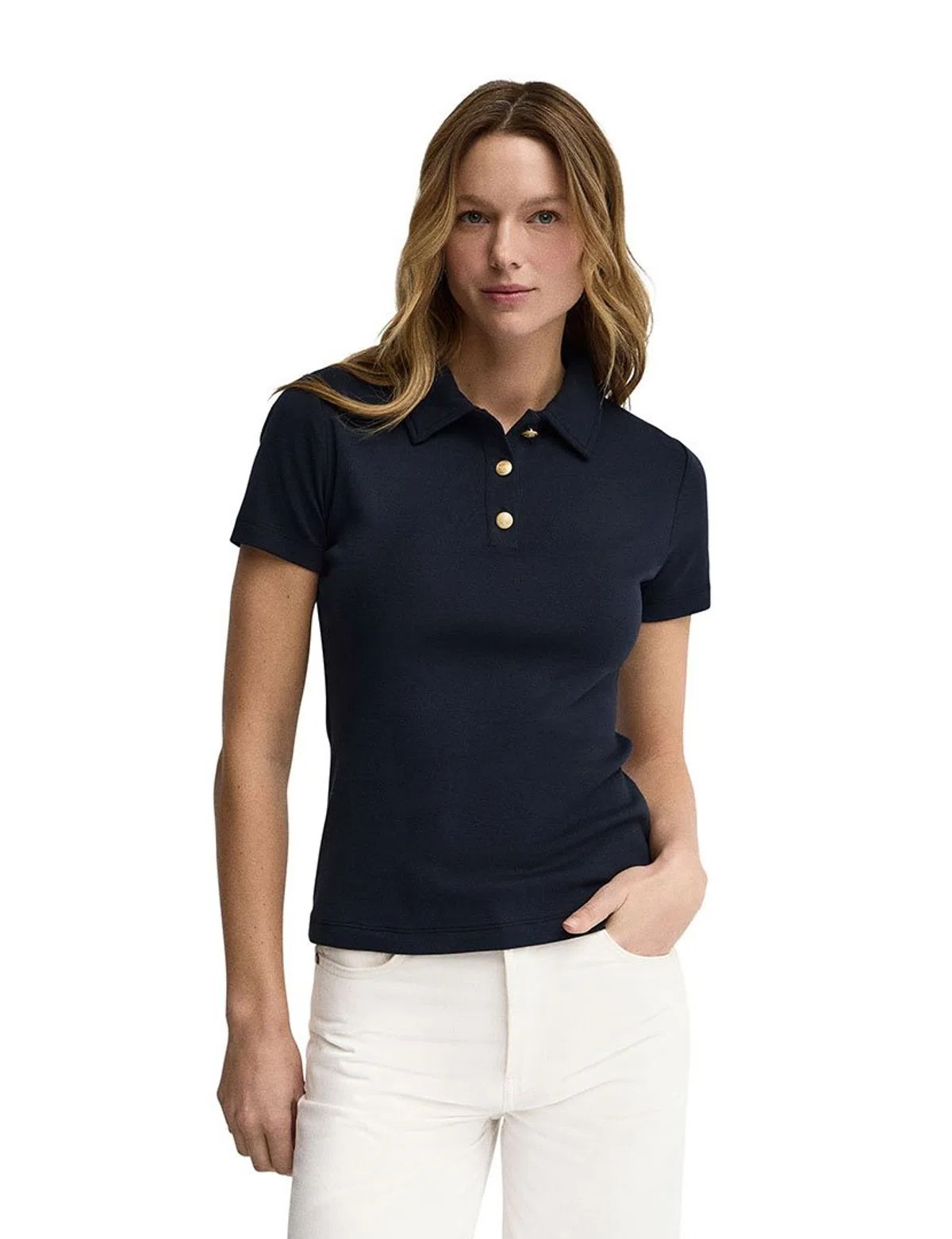 Slim Fit Blue Polo