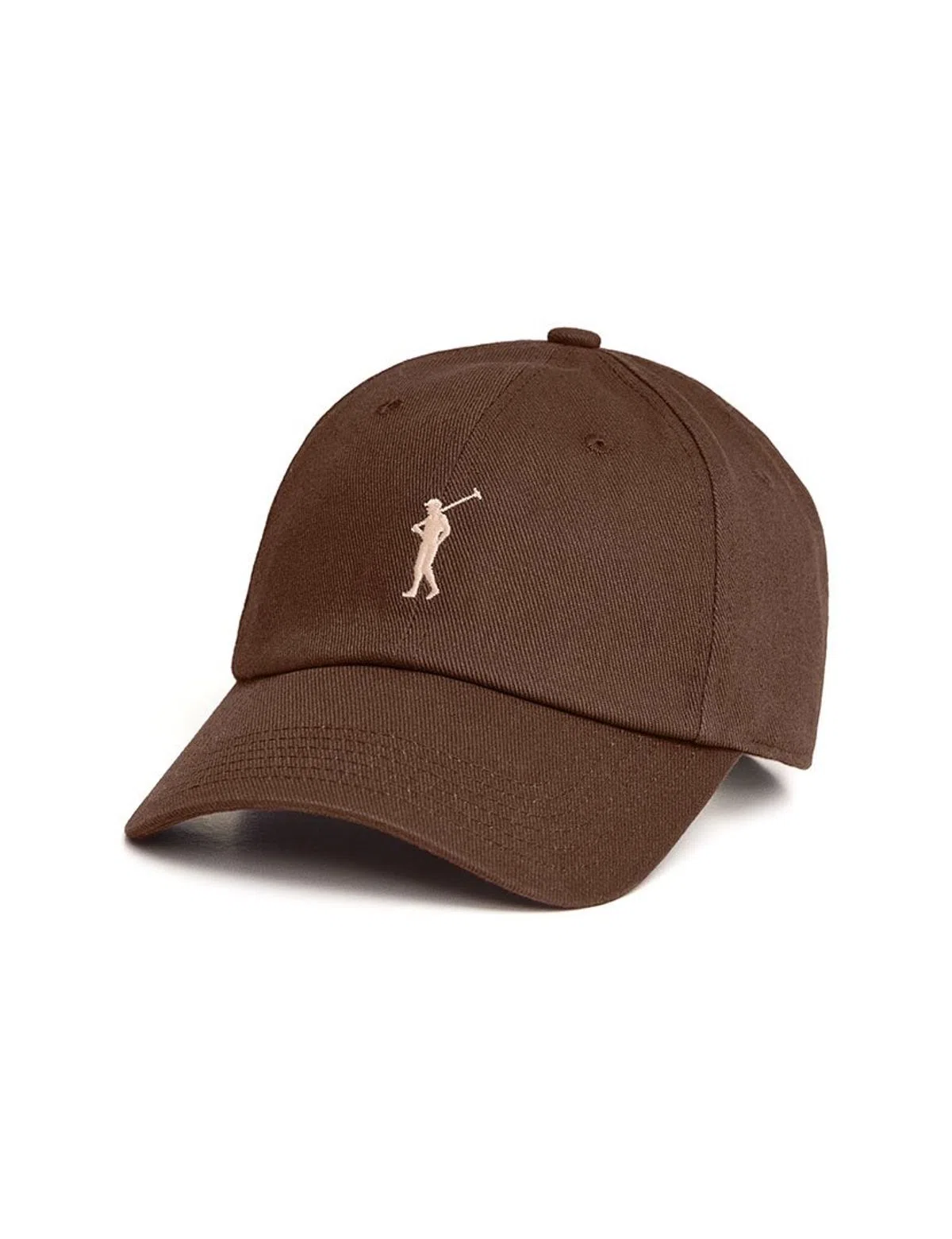 6 Panels Serge Brown Cap