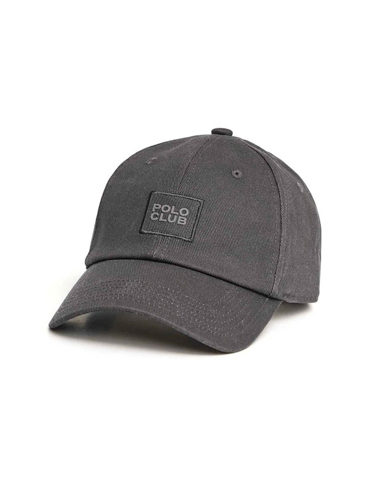 6 Panels Serge Cap Grey