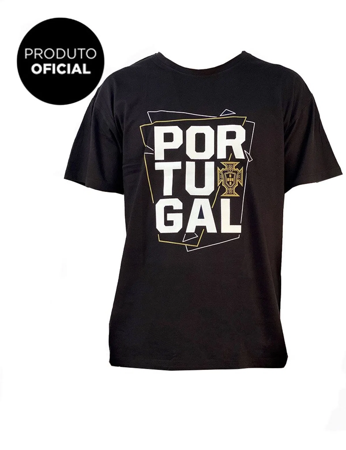 T-Shirt FPF Portugal Preto Kids