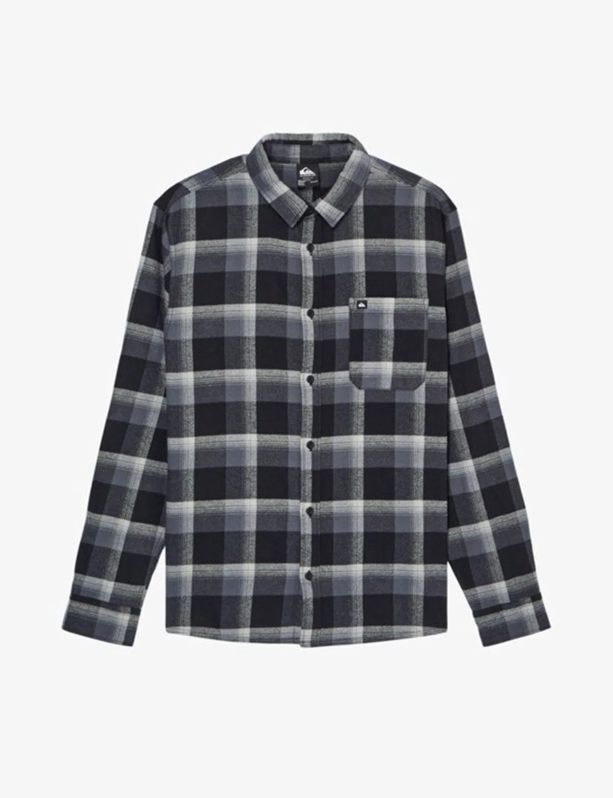 Camisa de manga comprida Motherfly Plaid Preto