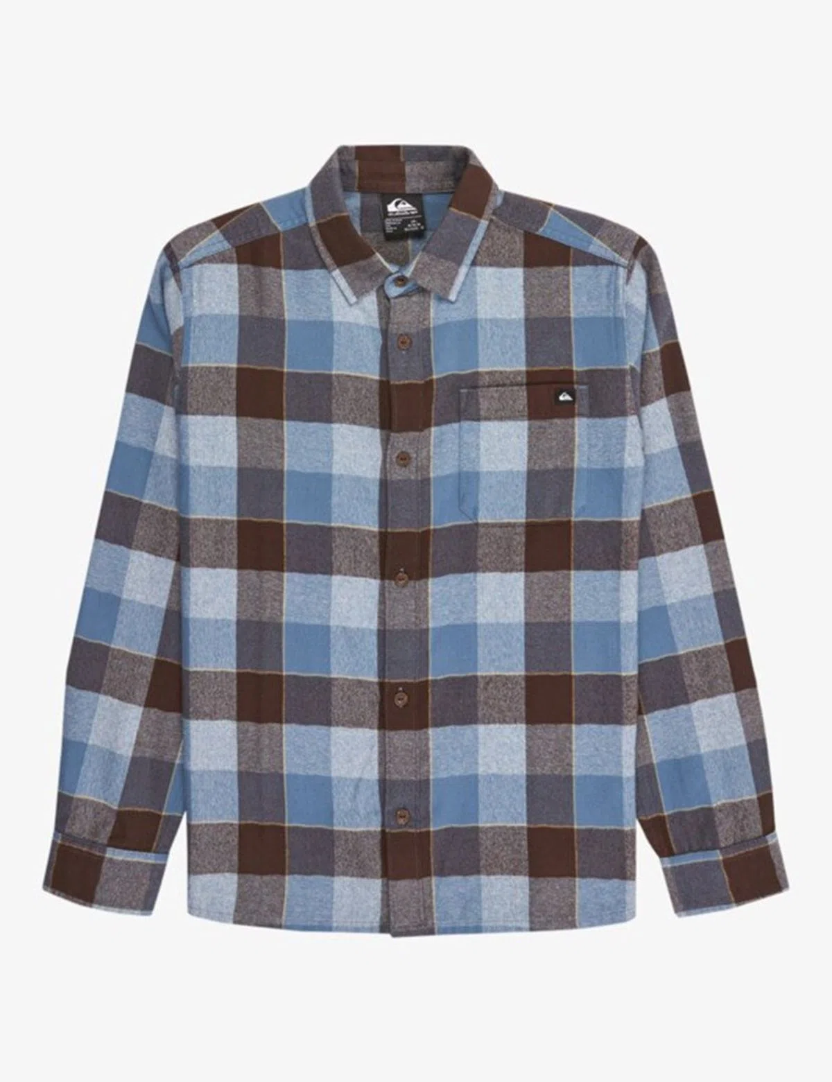 Camisa de mana comprida Motherfly Plaid Preto Kids