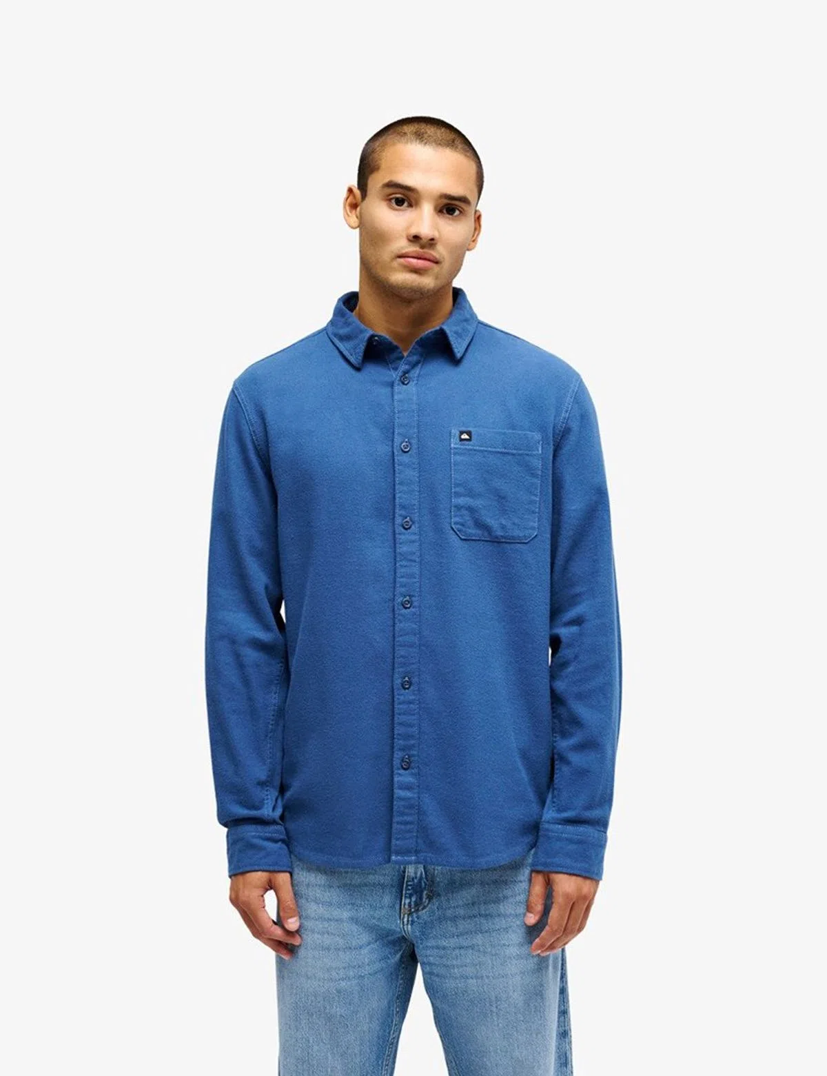 Camisa manga comprida Motherfly Solid Azul