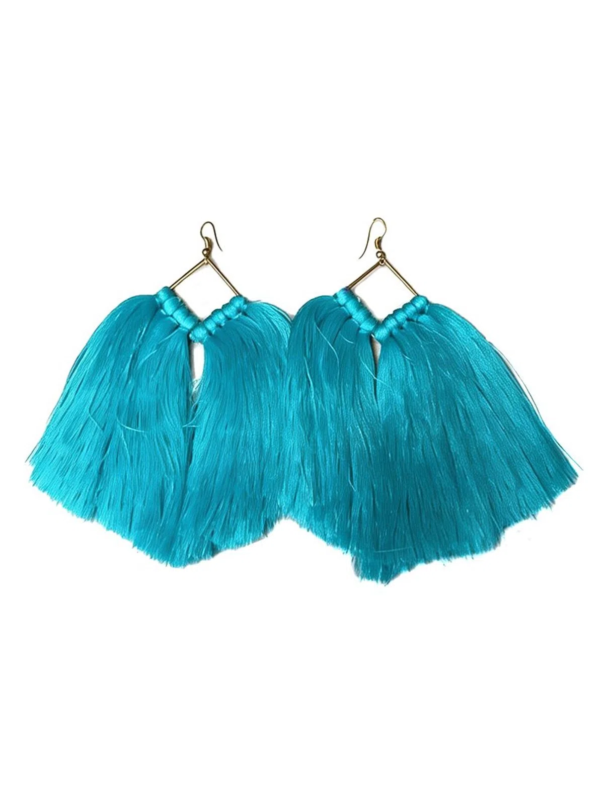 Brincos Franjas XL Azul