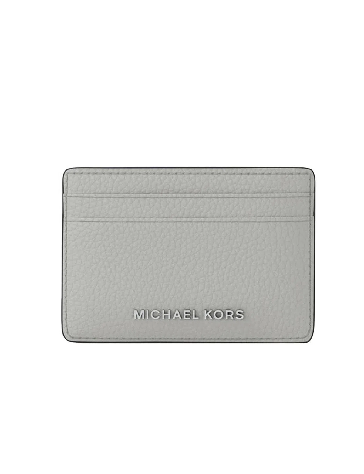Porta Cartões Pebbled Leather Grey