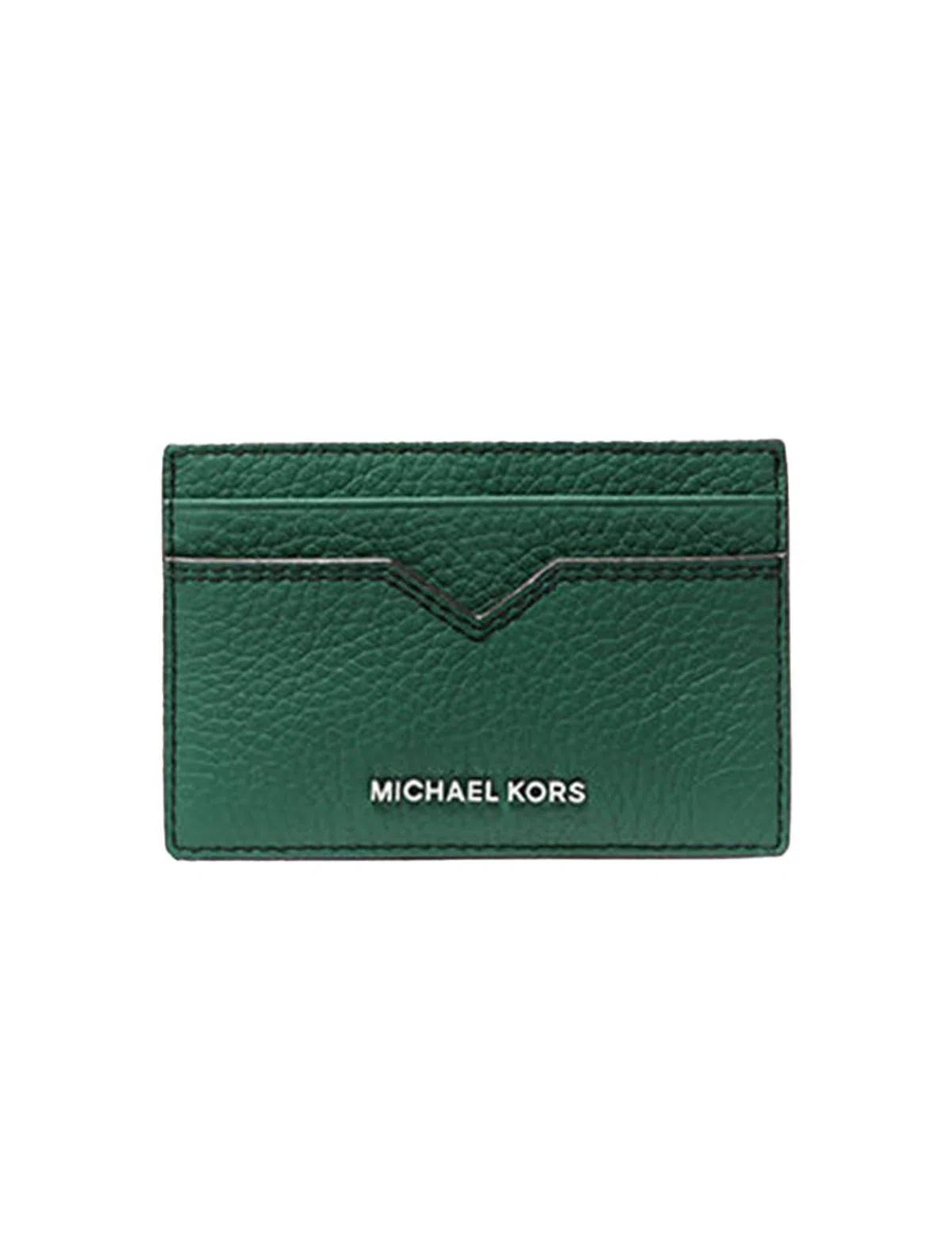 Porta-Cartões Hudson Pebbled Leather Green