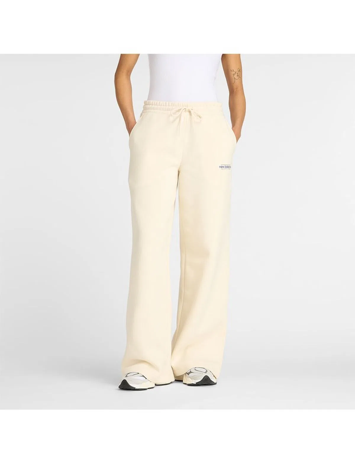 Calças Wide Leg Reimagined Fleece Linen