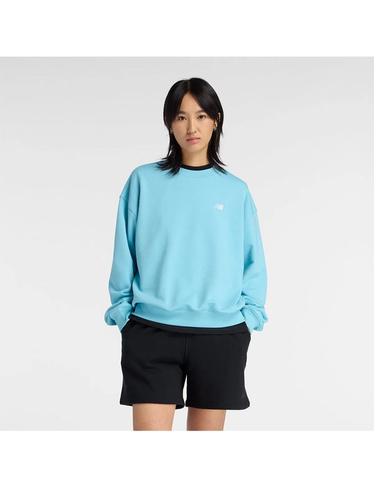 Sweatshirt Sport Essentials Crew Taffy Blue