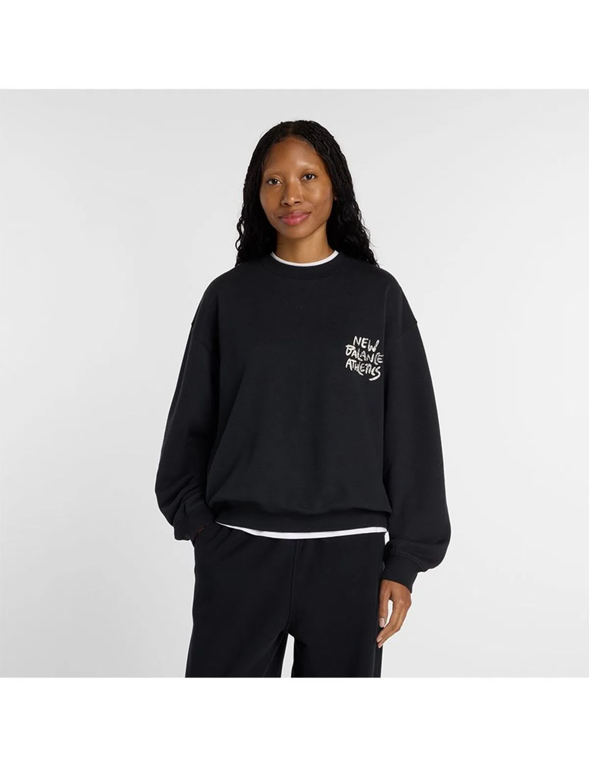 Sweatshirt Visibly Loved Crew Black