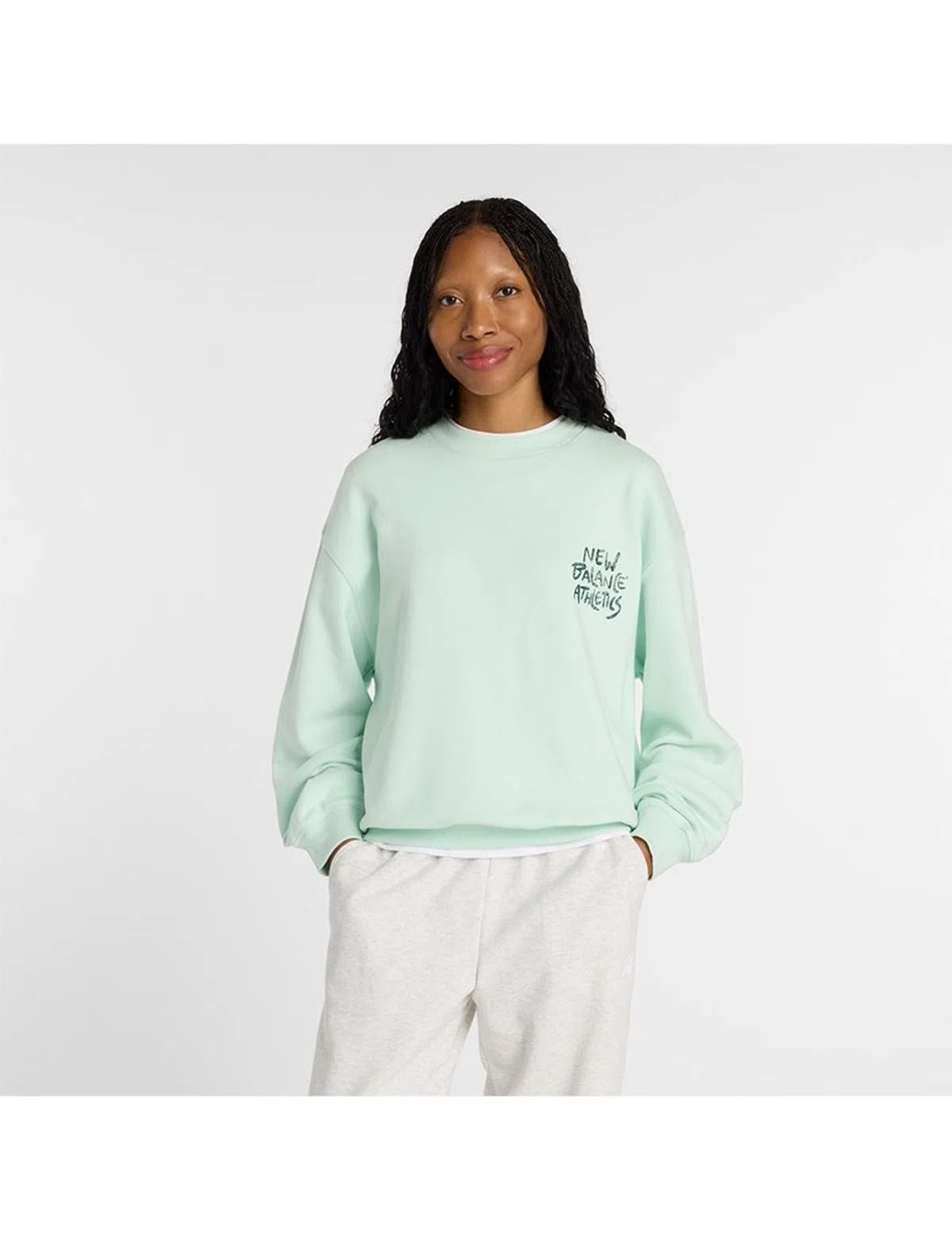Sweatshirt Visibly Loved Crew Cosmic Jade