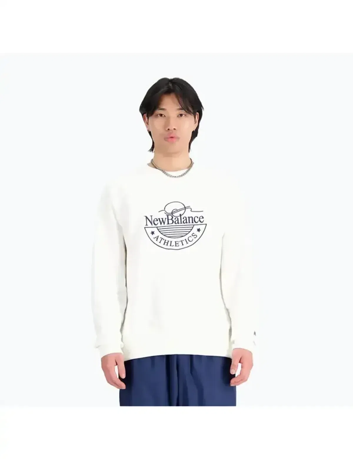 Sweatshirt Athletics Graphic Crew Sea Salt