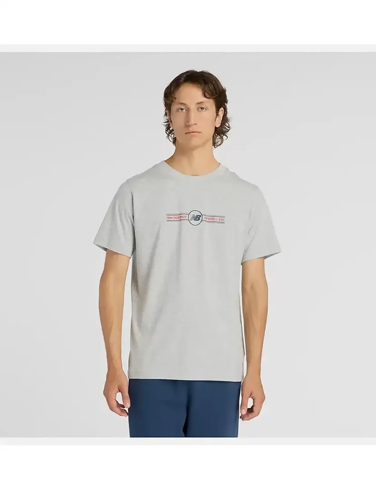 T-Shirt Logo Belt Athletic Grey