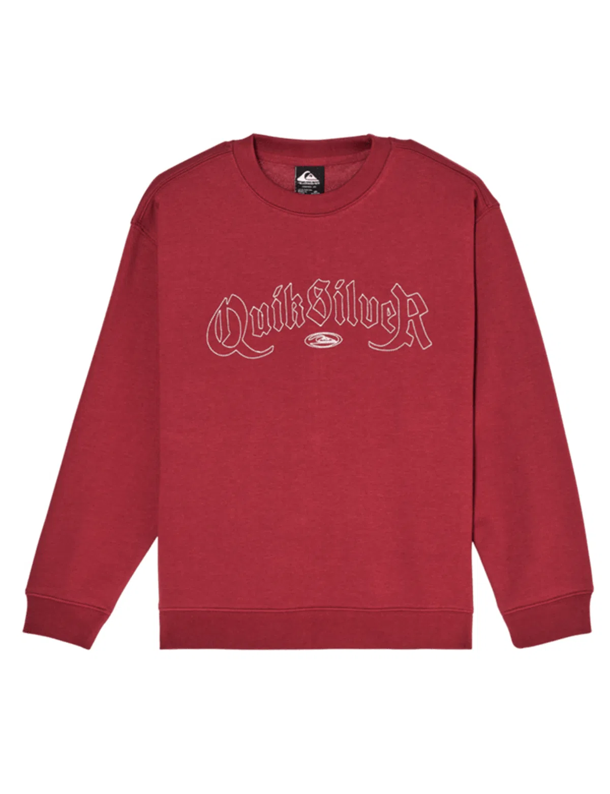 Sweatshirt Graphic Crew Oversized Vermelho