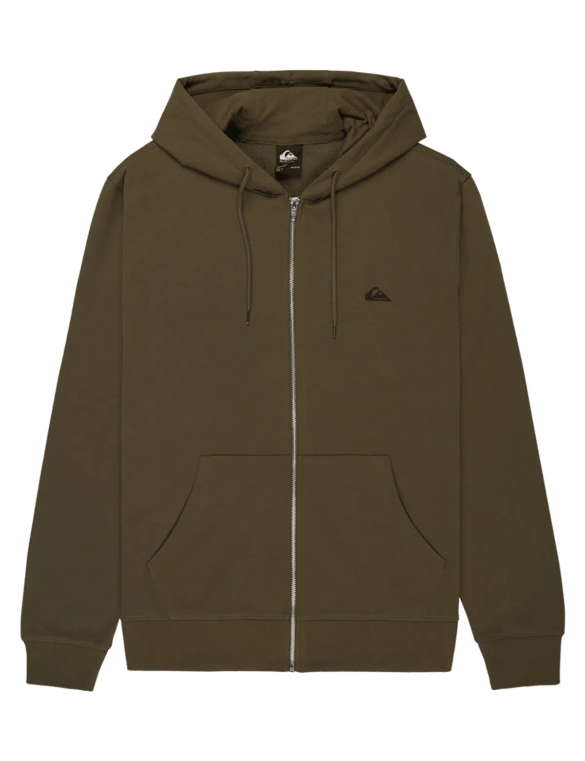 Sweatshirt com fecho Basic Castanho