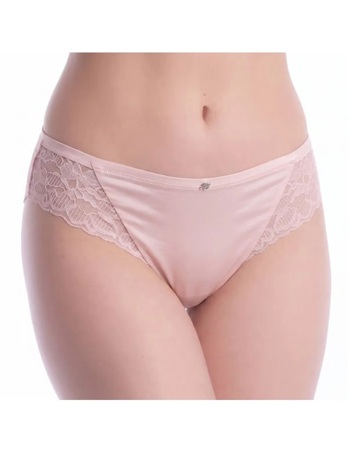 Cuecas clássicas com laço Rosa claro
