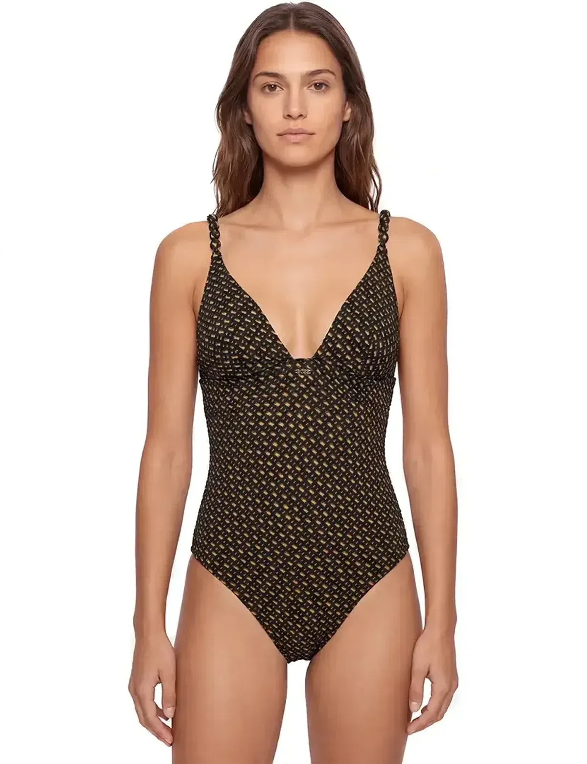 Fato de Banho V-Neck Preto