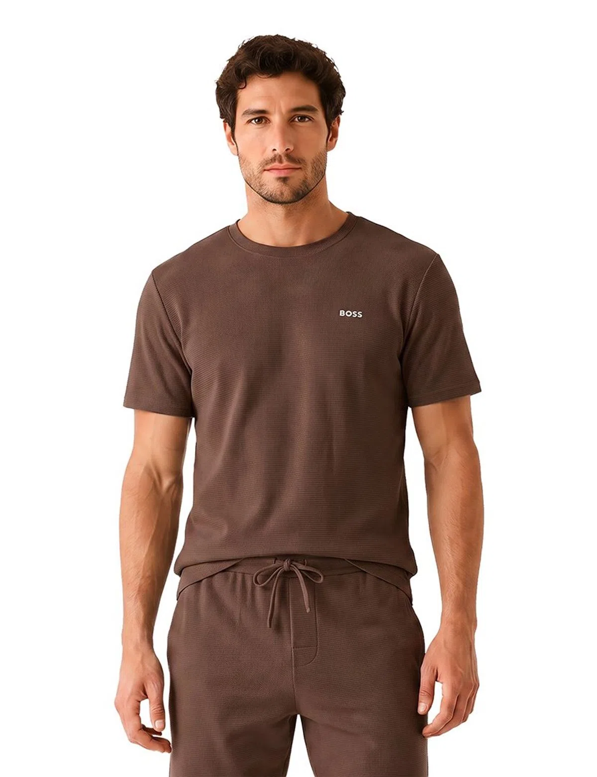 T-Shirt Regular Fit Castanho