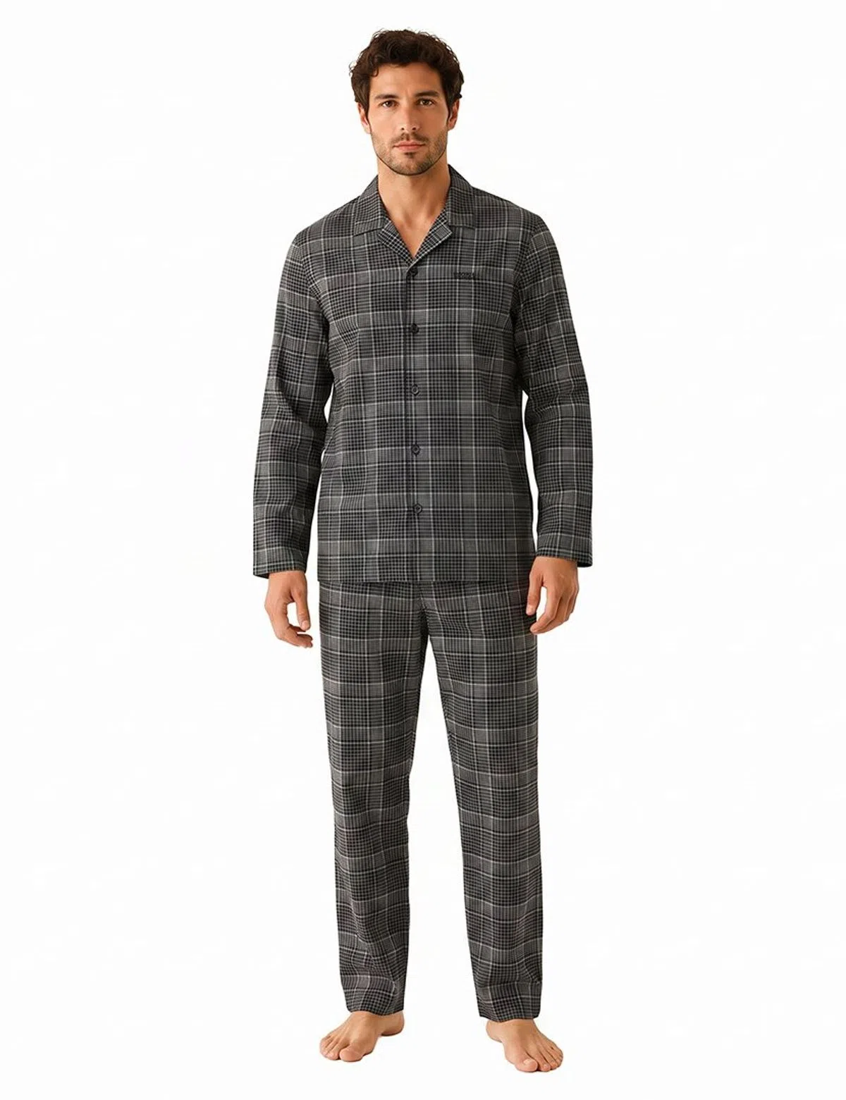 Pijama de manga comprida Preto