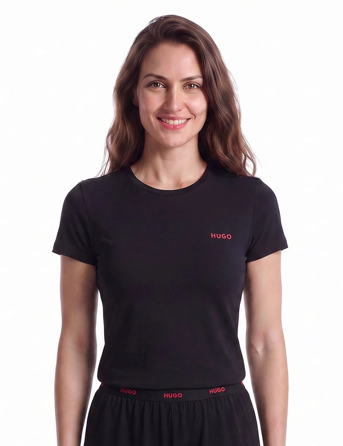 T-Shirt de pijama Relaxed Fit Preto
