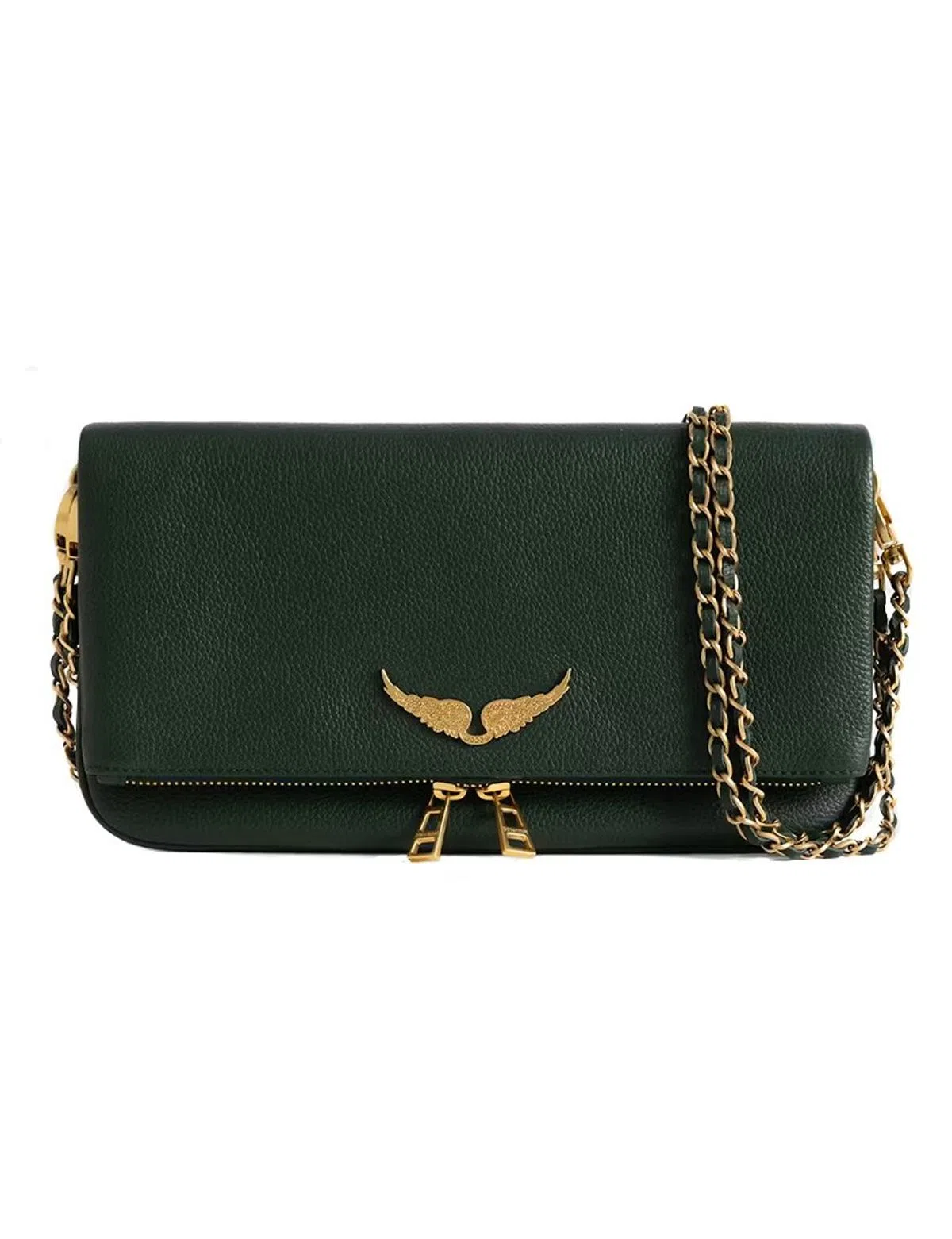 Rock Grained Leather Green