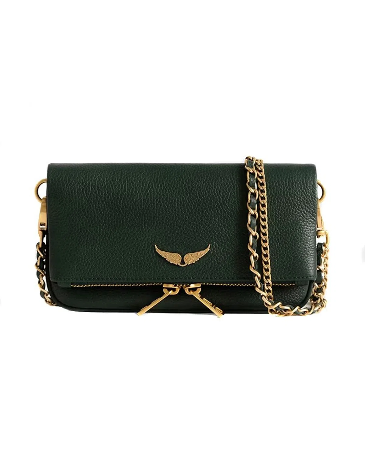 Rock Nano Grained Leather Green