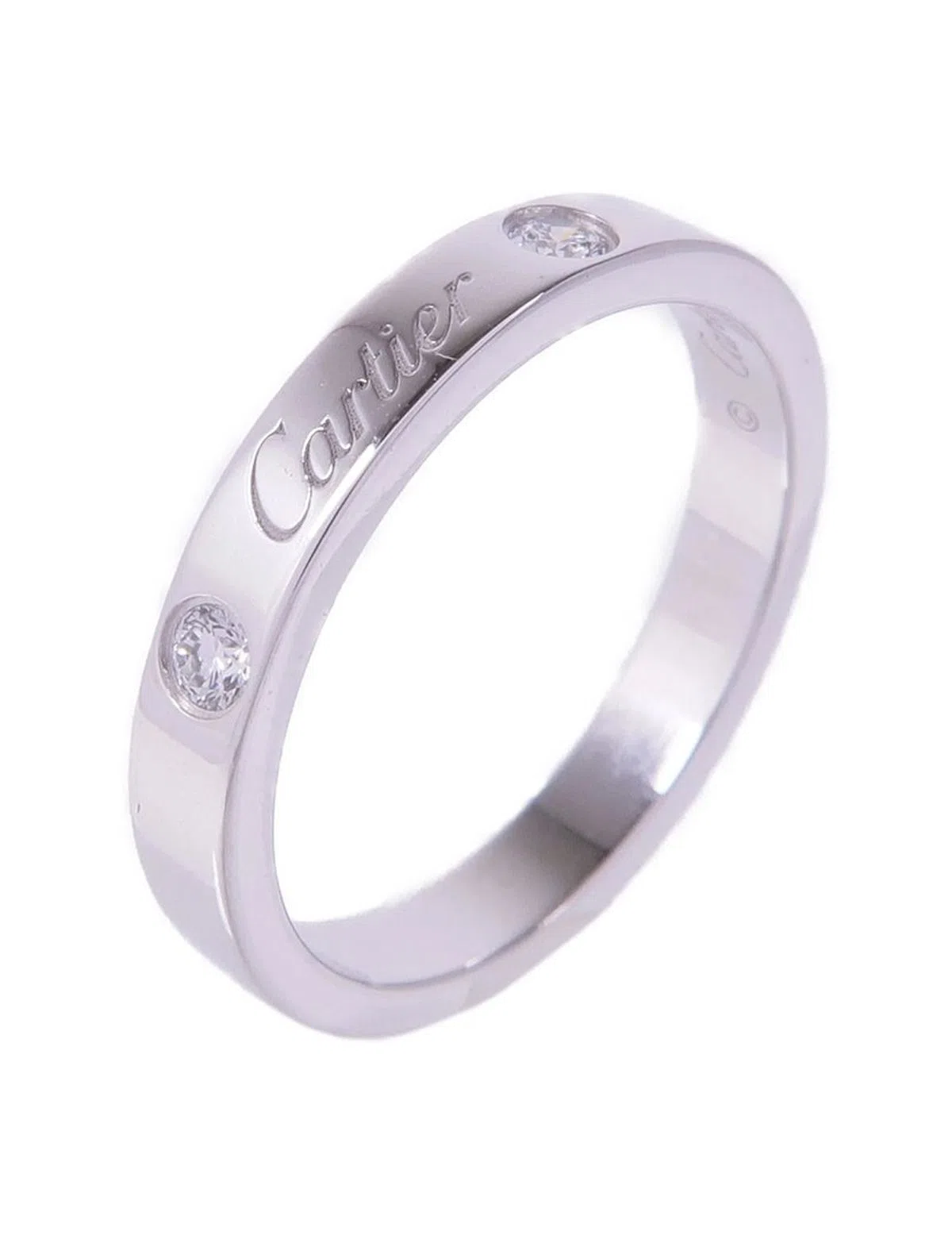Anel C de Cartier 2 diamantes
