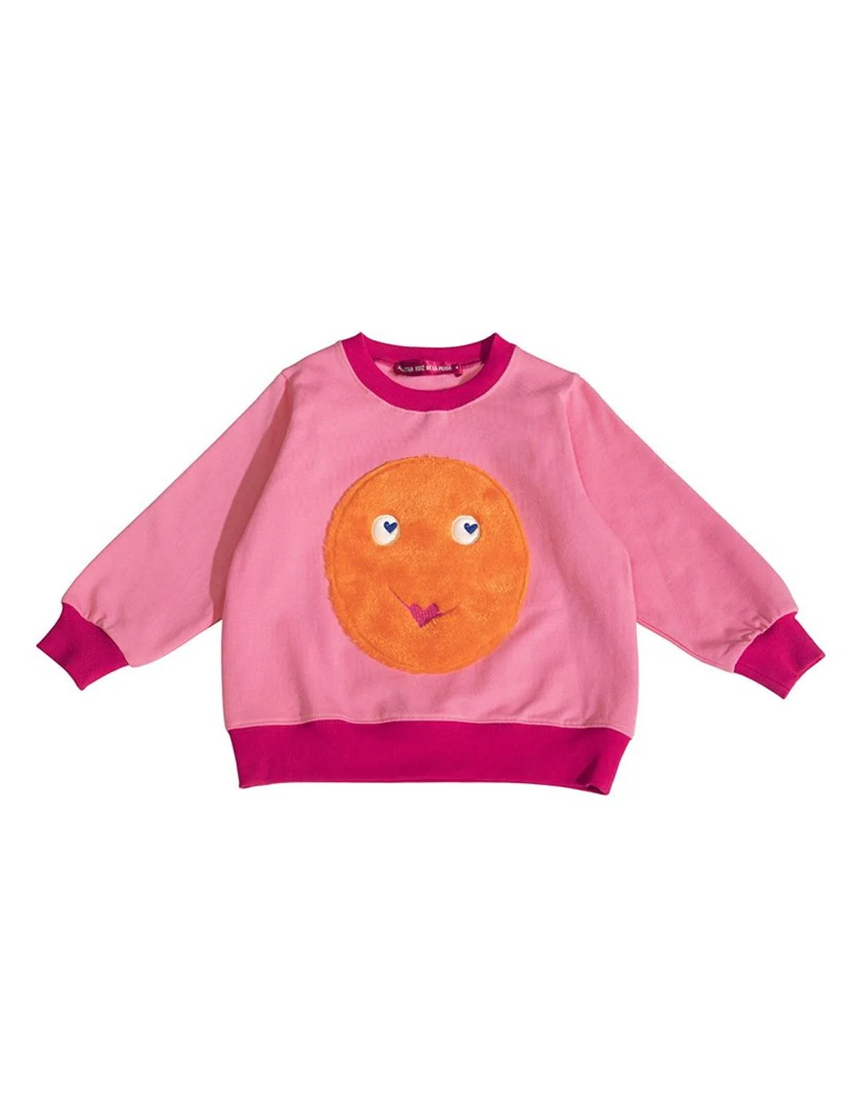Sweatshirt Dots Fuschia