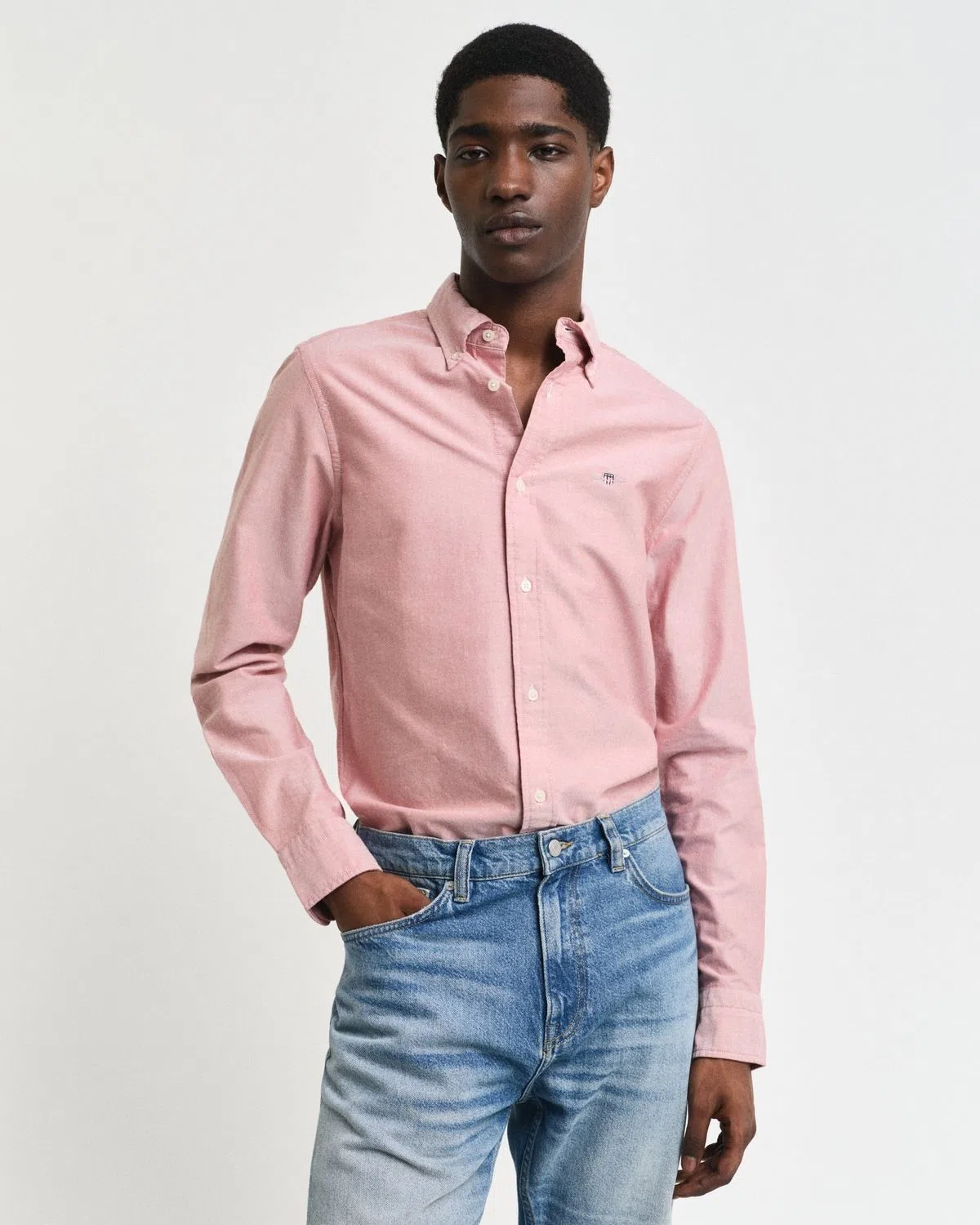Red Slim Oxford Shirt