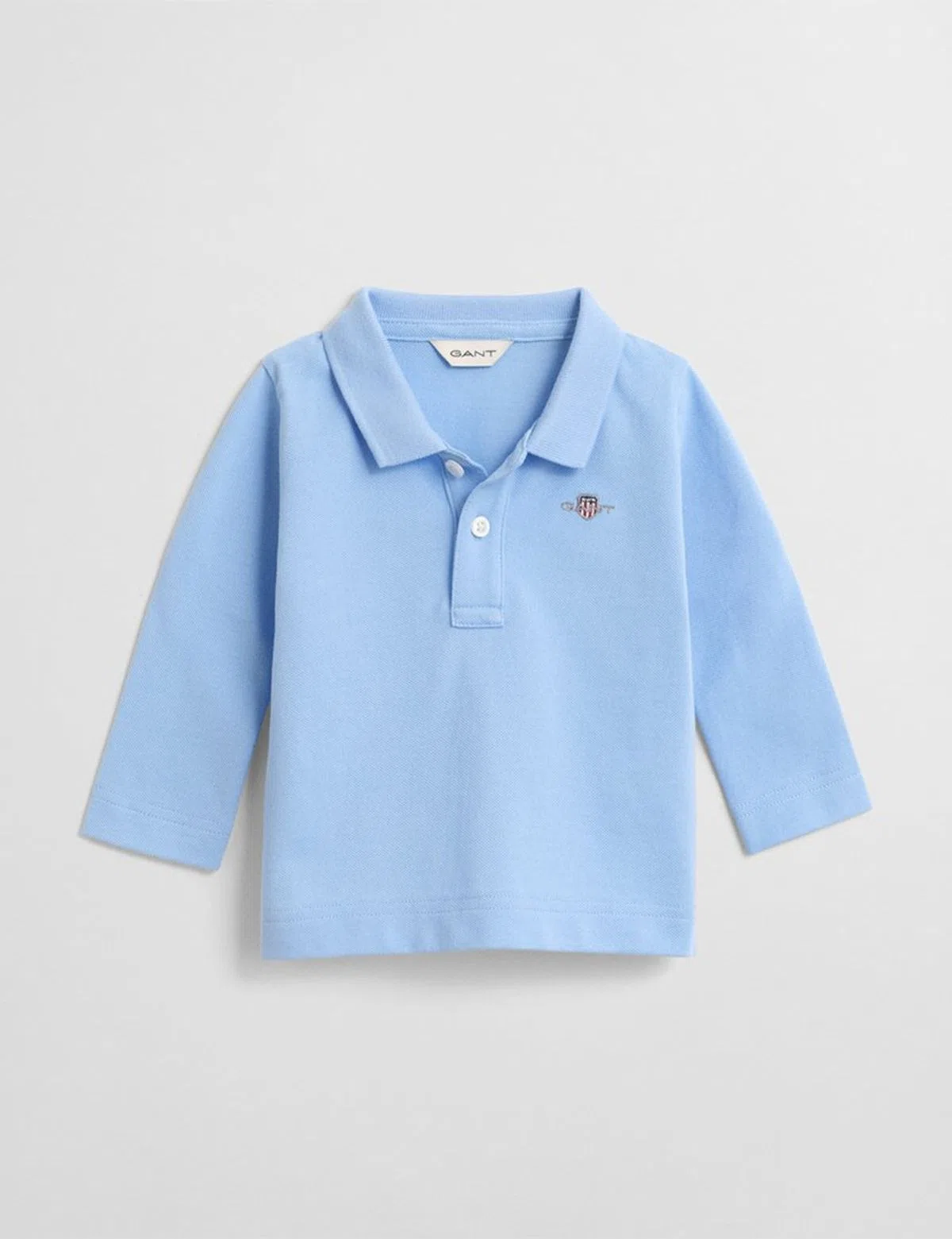 Long Sleeve Polo Blue