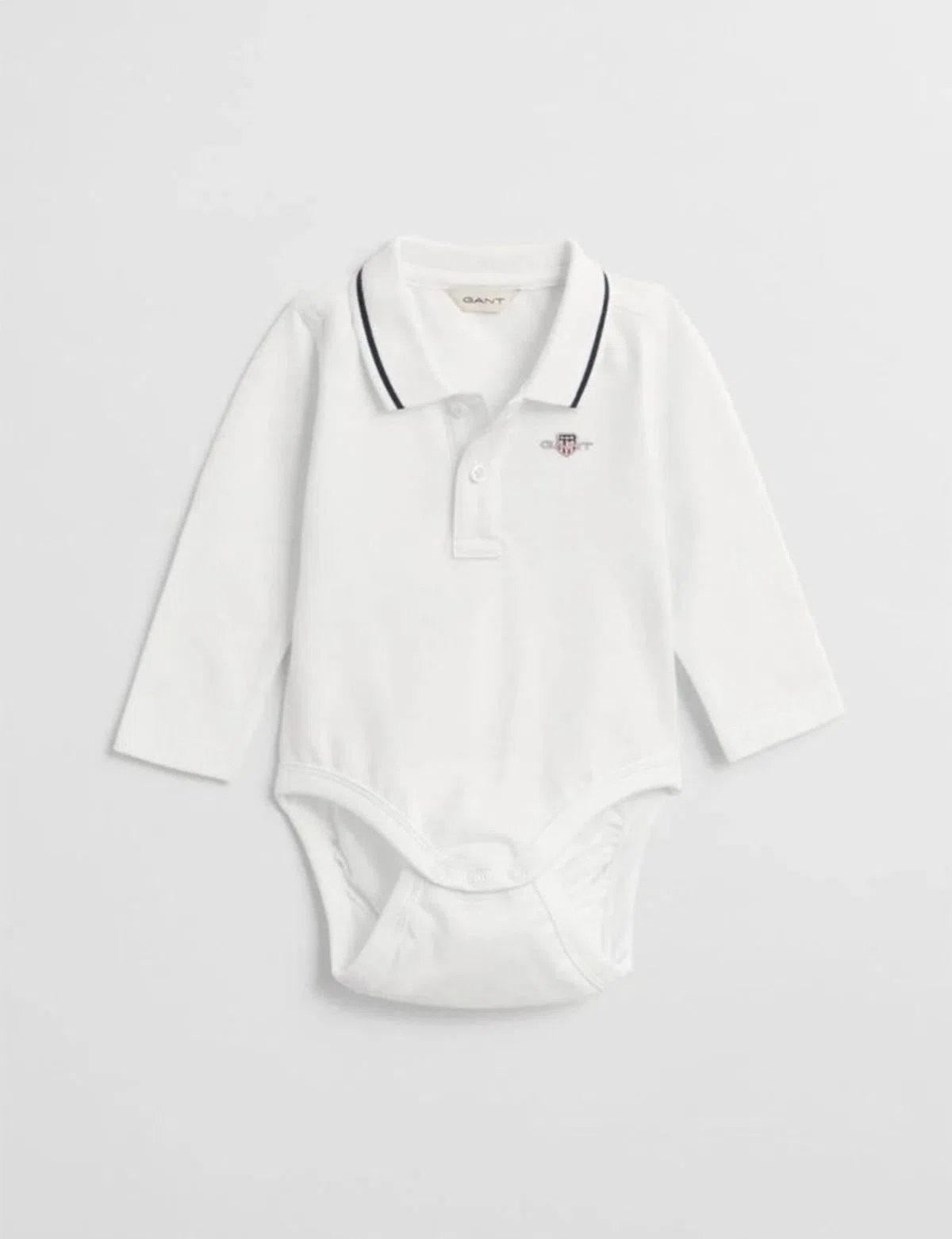 Long Sleeve Baby Bodysuit White