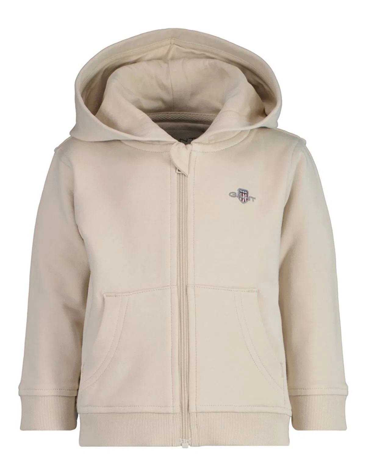 Beige Zip Sweatshirt