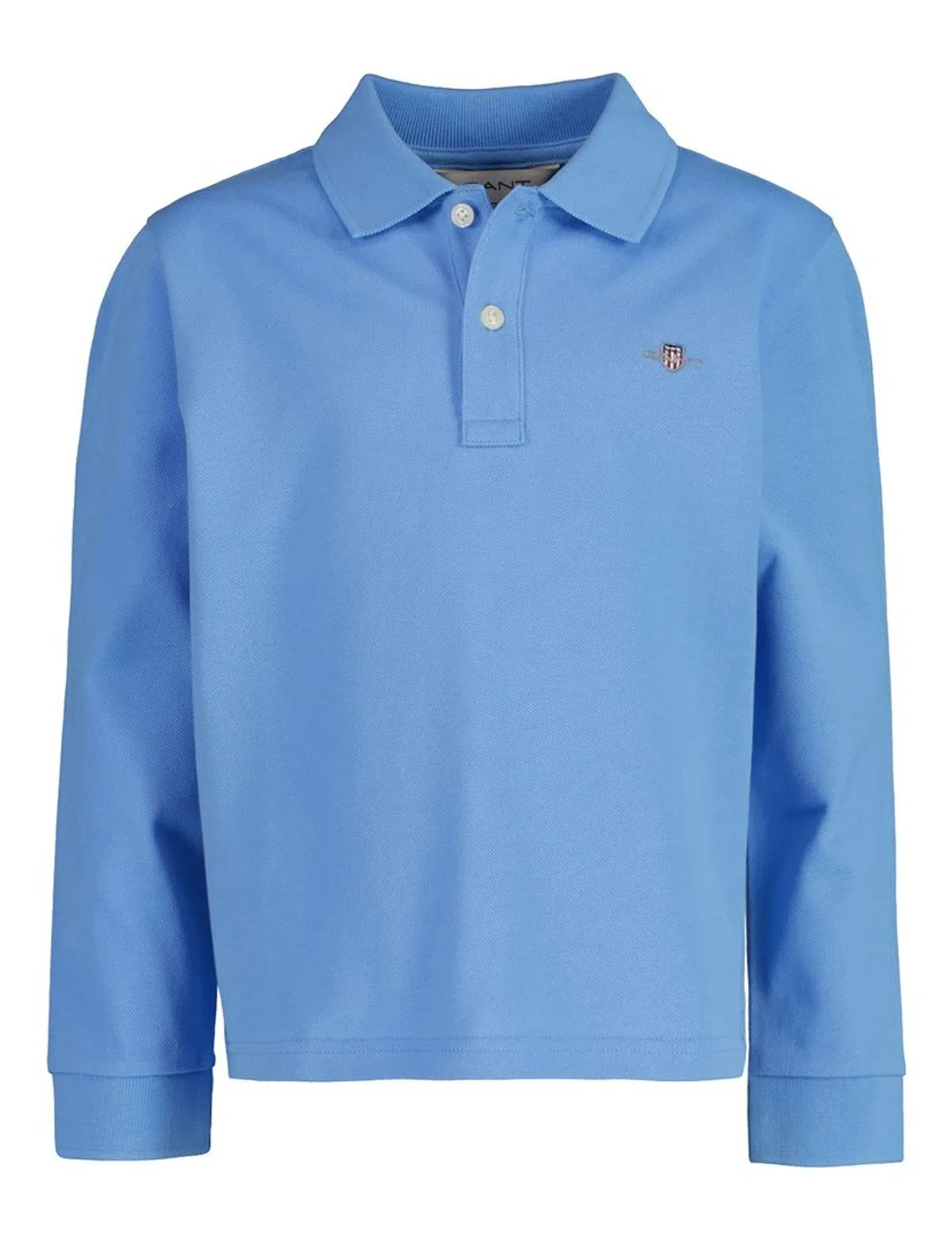 Long Sleeve Blue Polo