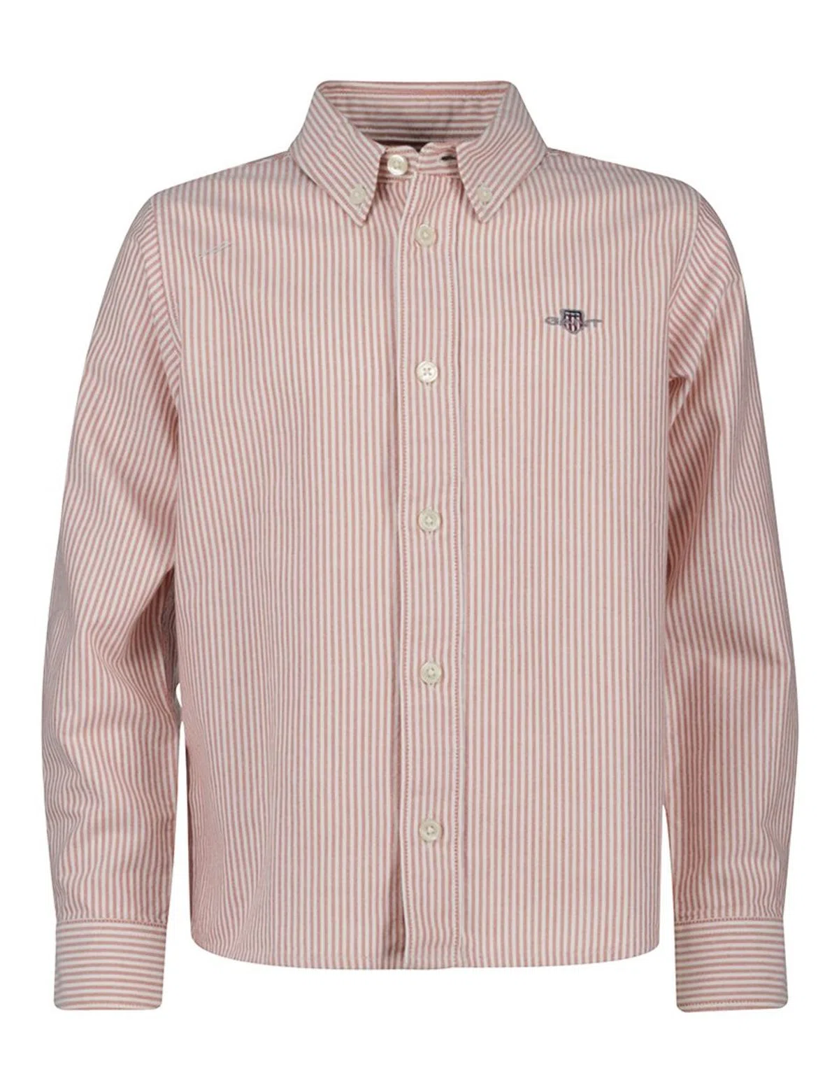 Orange Striped Oxford Shirt