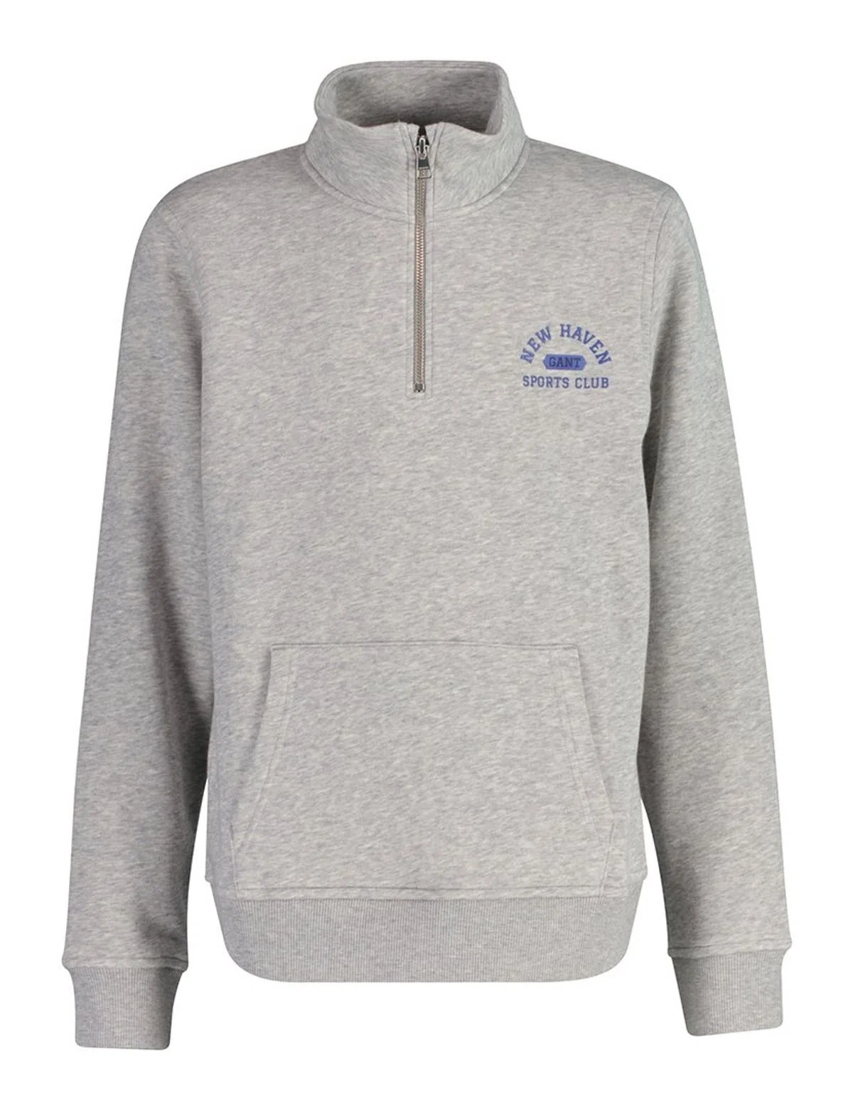 Sudadera Gris con Media Cremallera