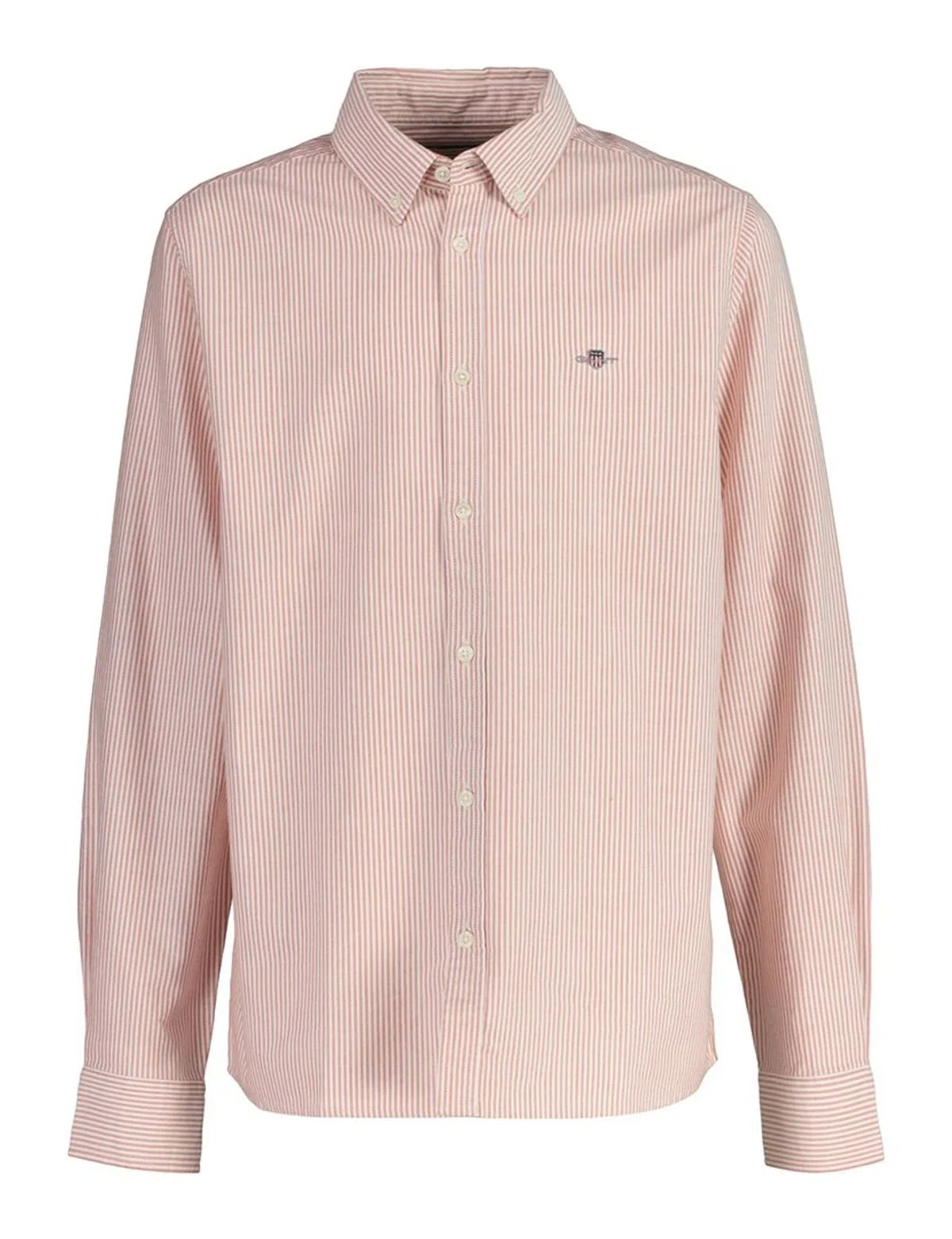 Camisa Oxford Rayas Naranja
