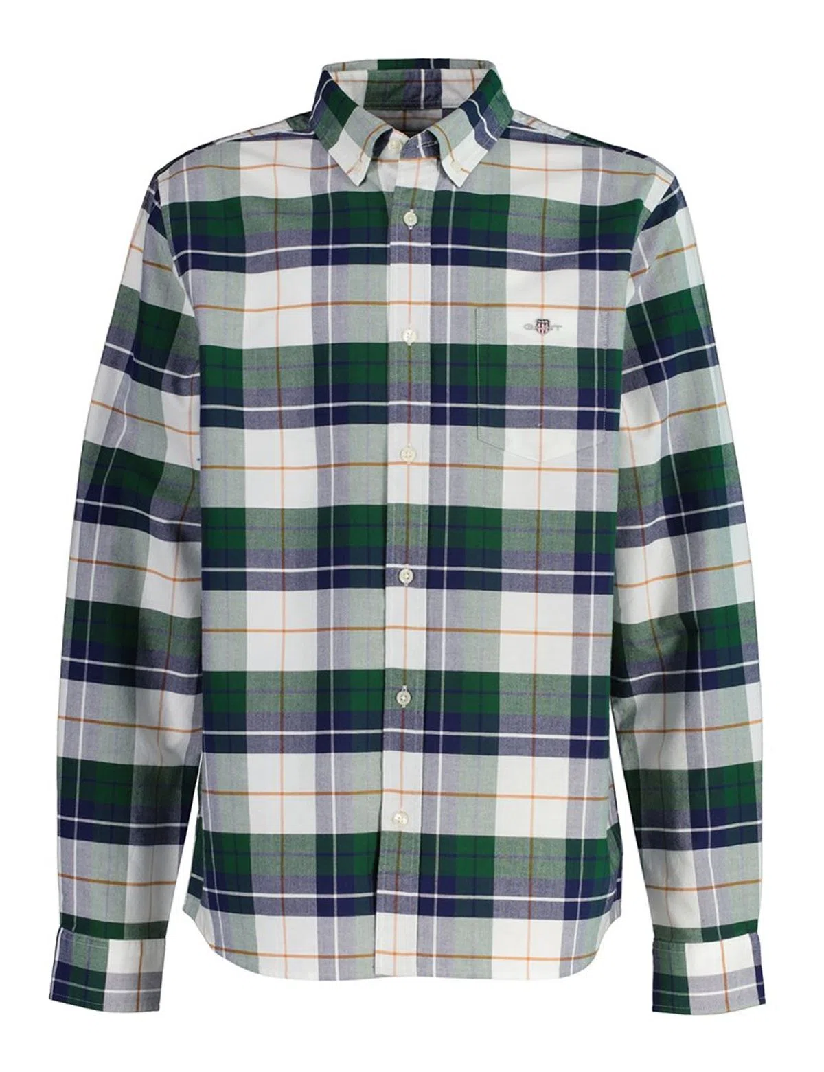 Camisa Oxford a Cuadros Verde