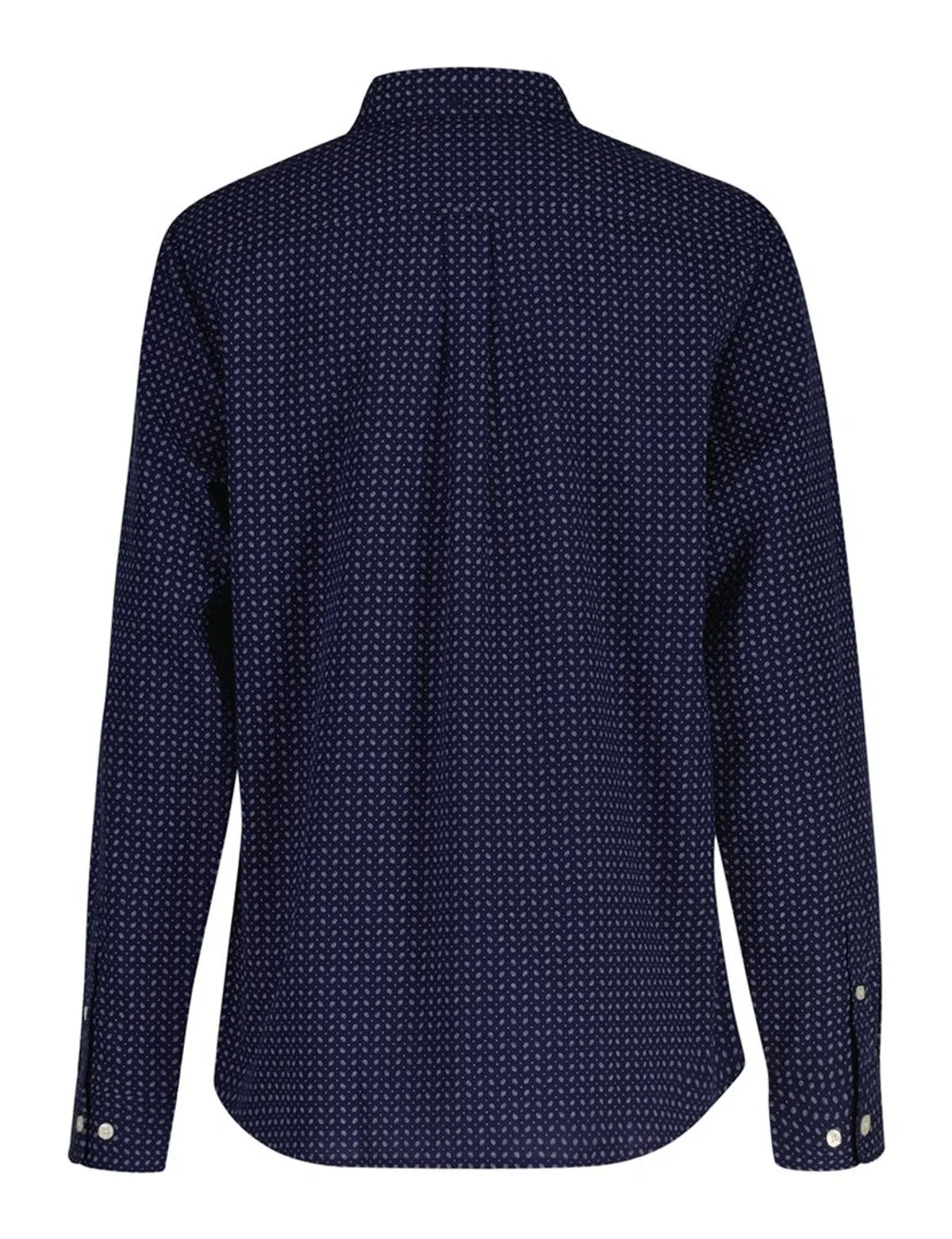 Camisa Poplin Micro Print BD Azul