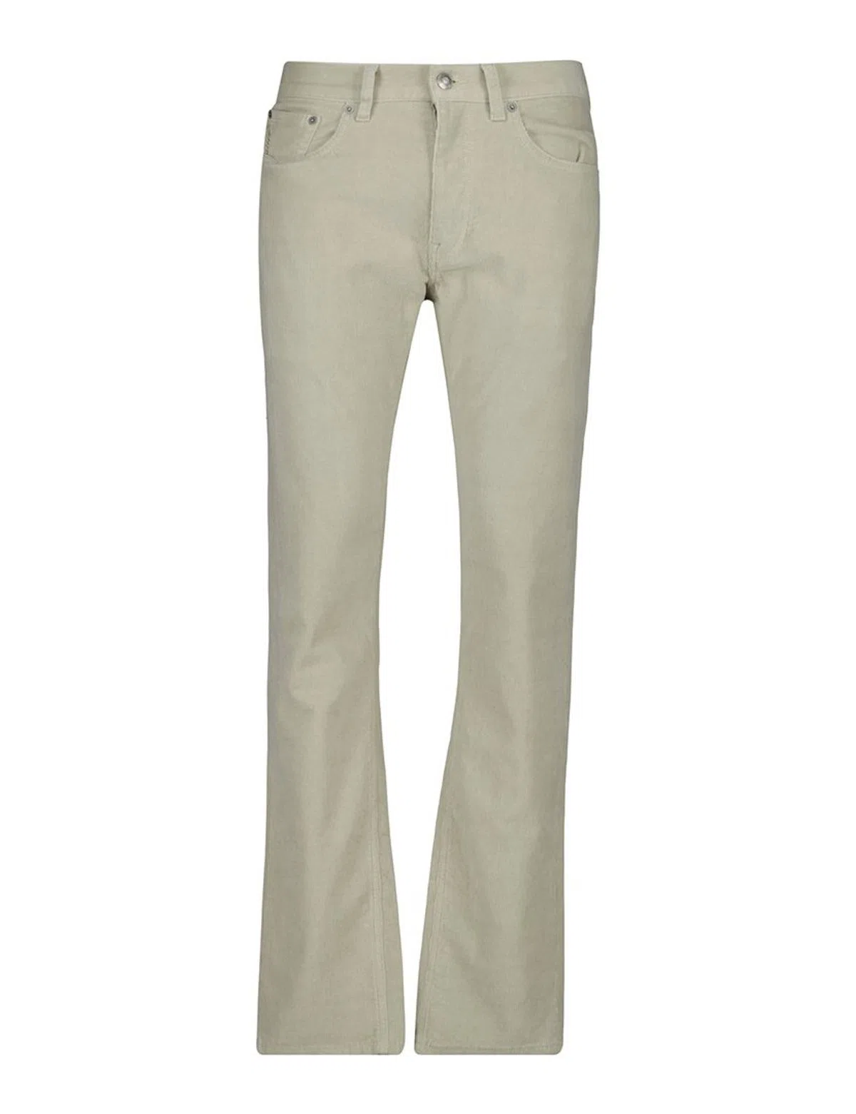 Pantalons Slim Cord Vert en Denim