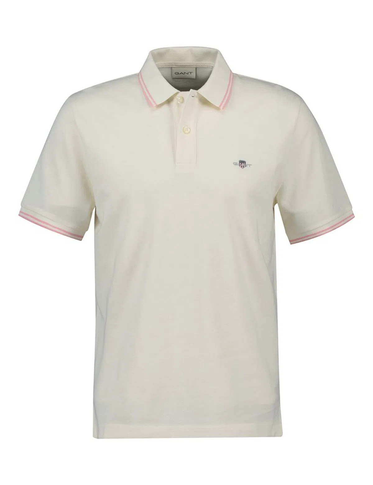 Contrast Tipping Polo Beige